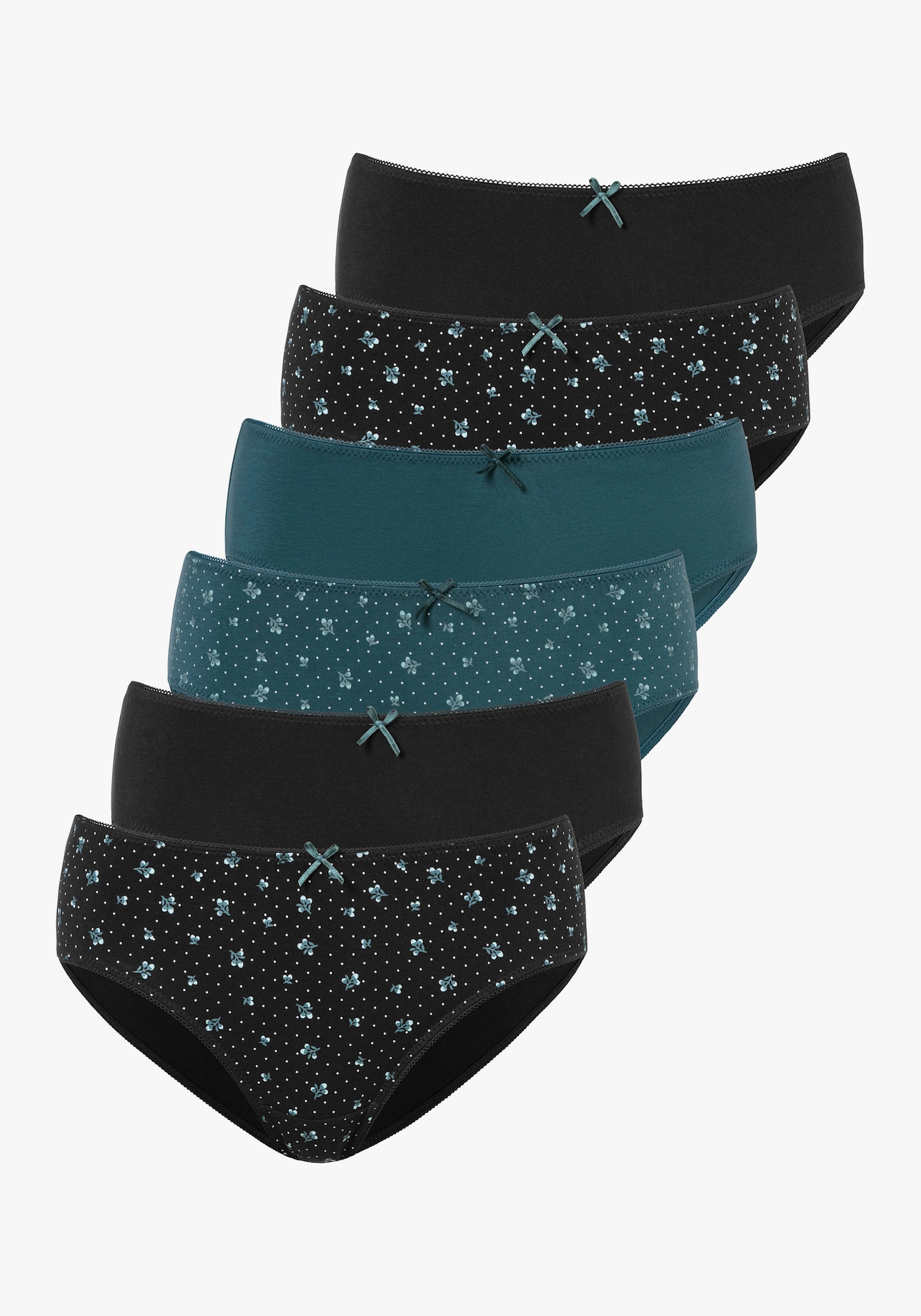 petite fleur Jazz-Pants Slips - schwarz, petrol