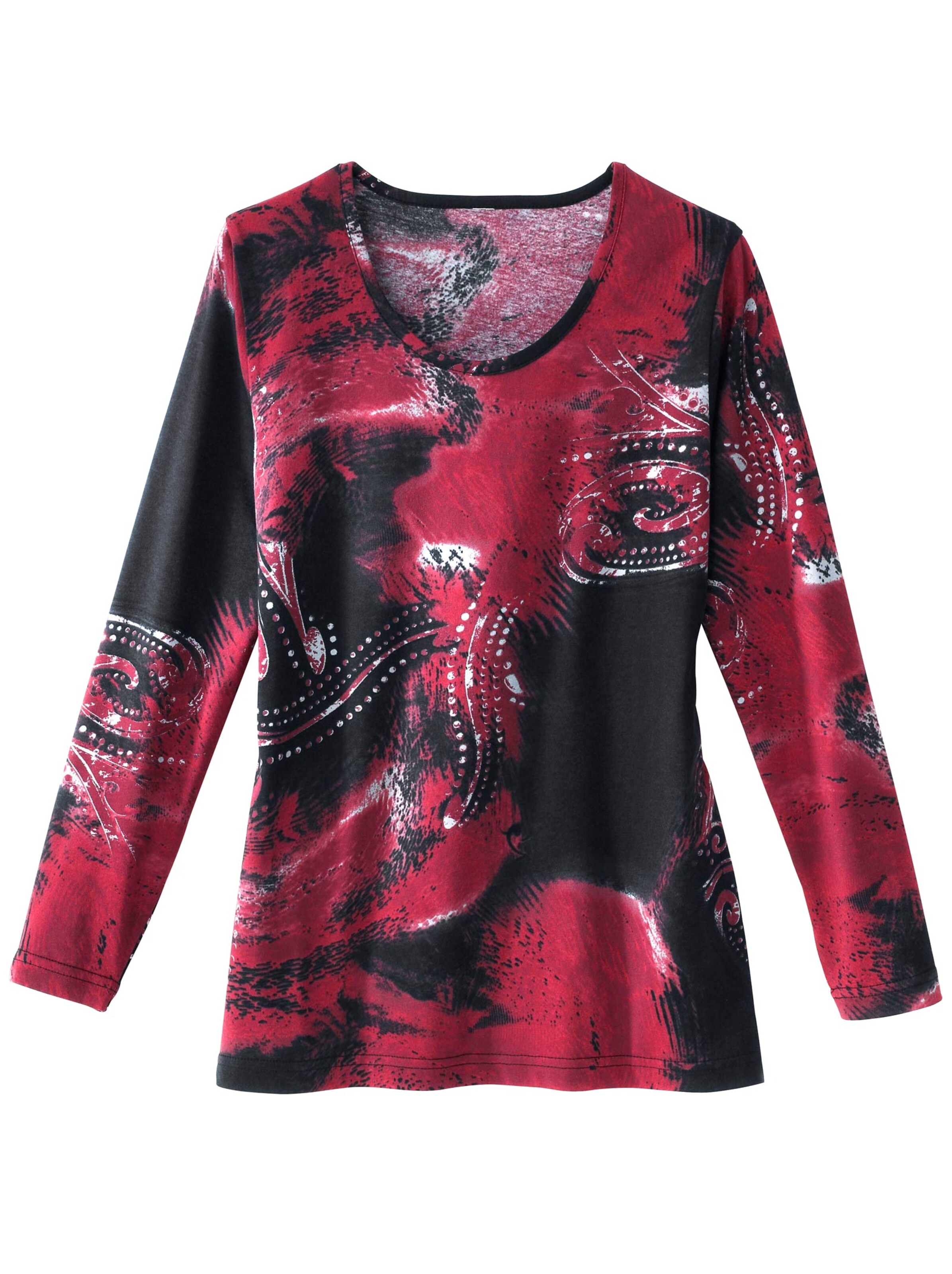Shirt - rot-bedruckt