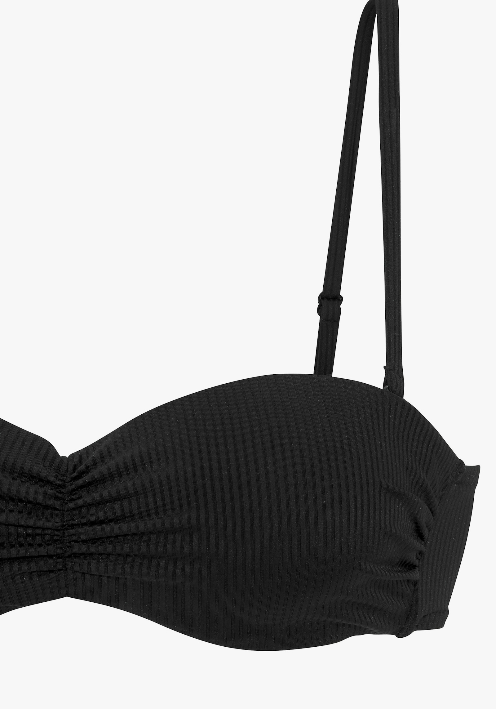 Venice Beach Bandeau-Bikini-Top - schwarz