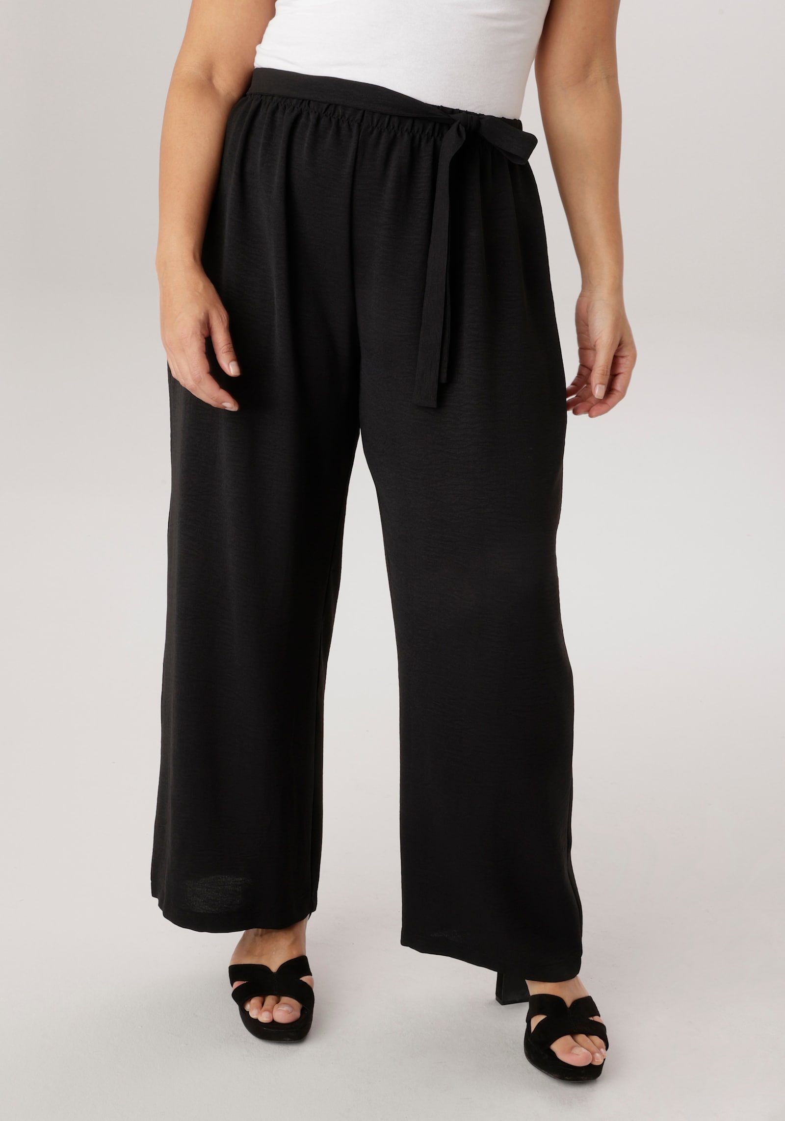 Aniston PLUS Schlupfhose - schwarz