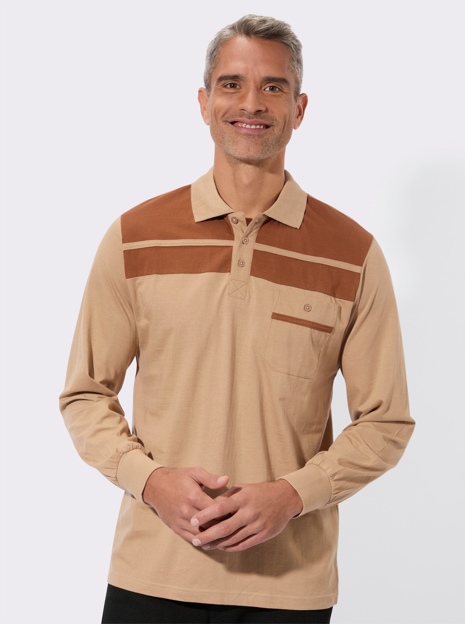 Poloshirt - camel-cognac