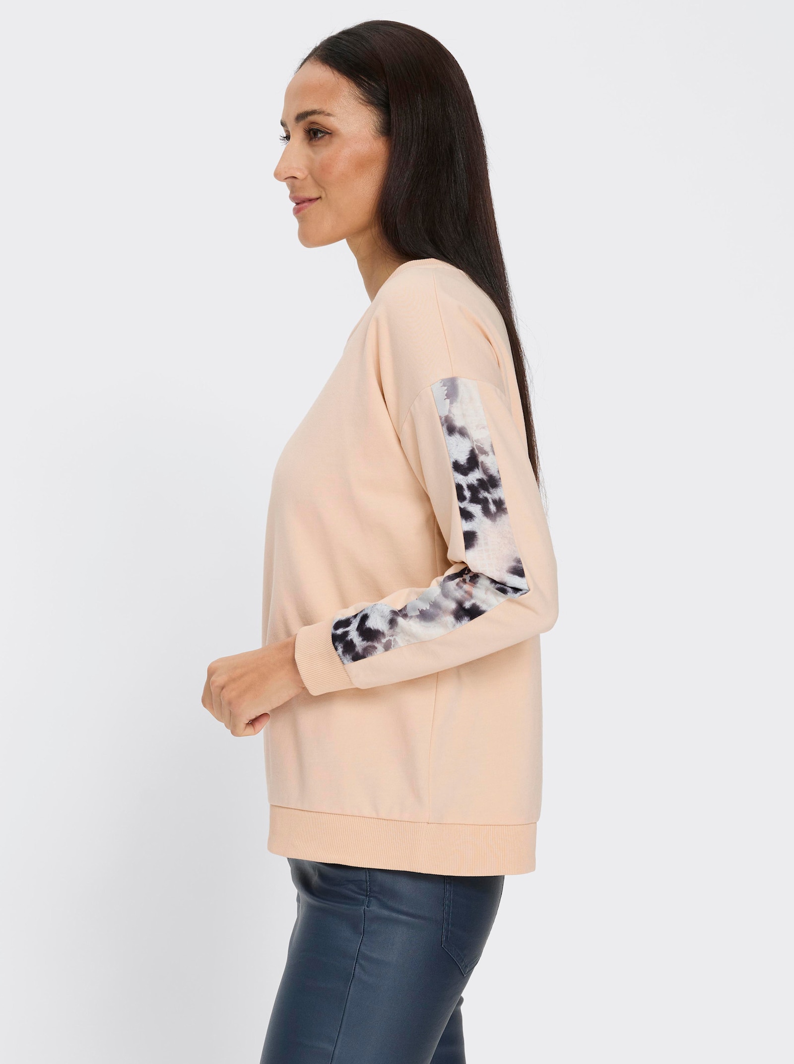 heine Sweatshirt mit Animal-Print - sand