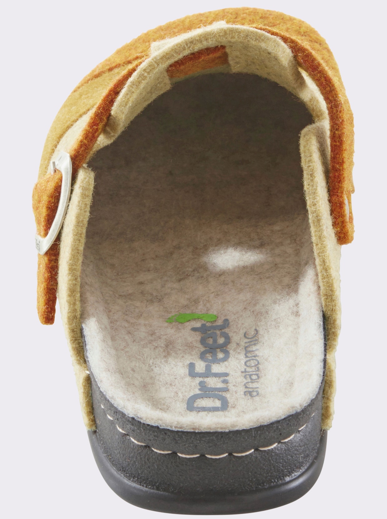 Dr. Feet Chaussons - jaune à rayures