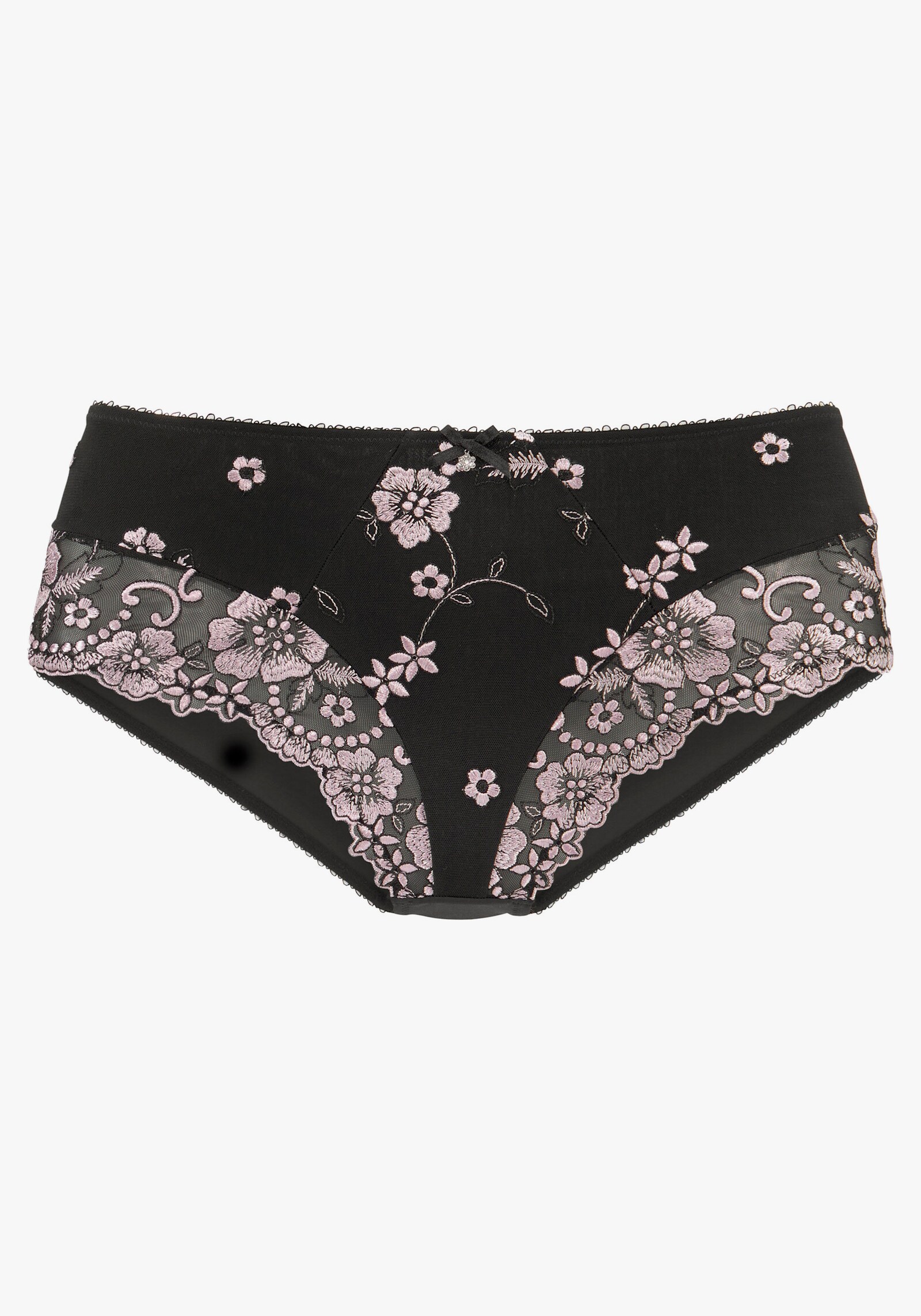 LASCANA Slip - schwarz-rose