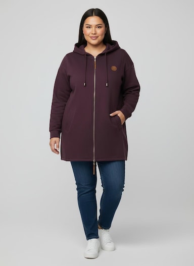 Sweatjacke - burgund
