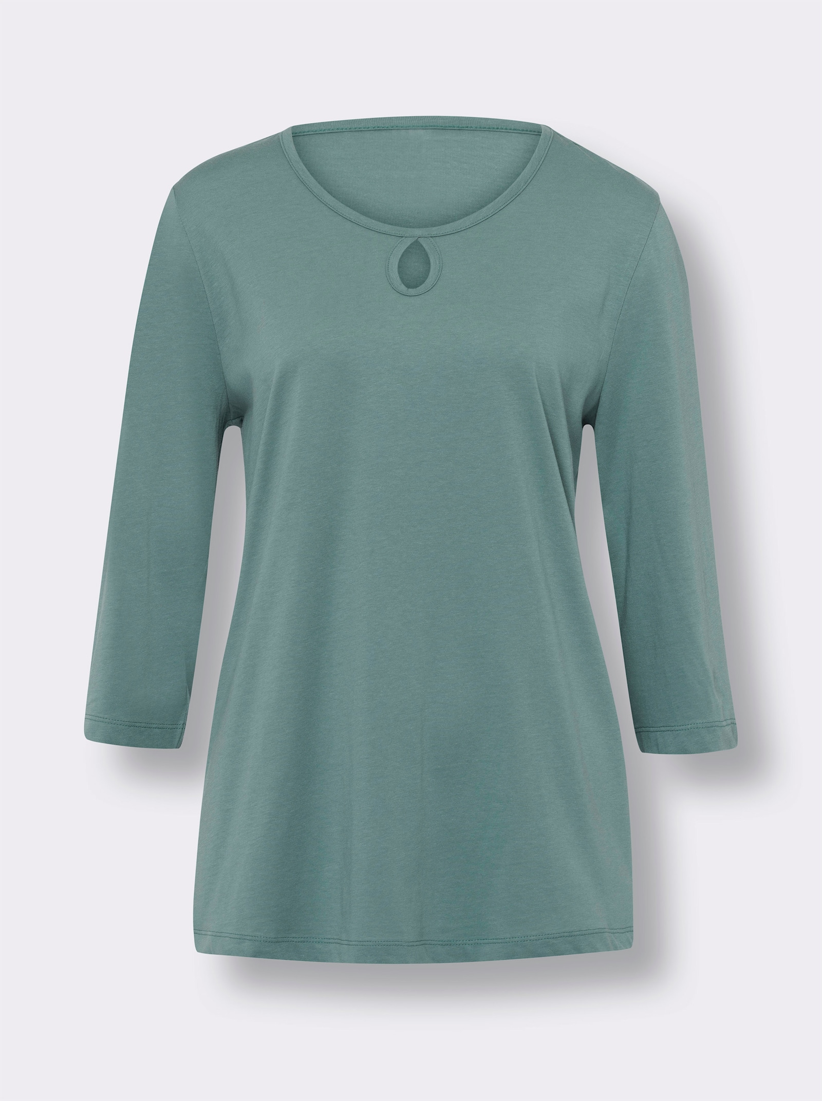 Pyjama met 3/4-mouwen, puur katoen - jade geprint