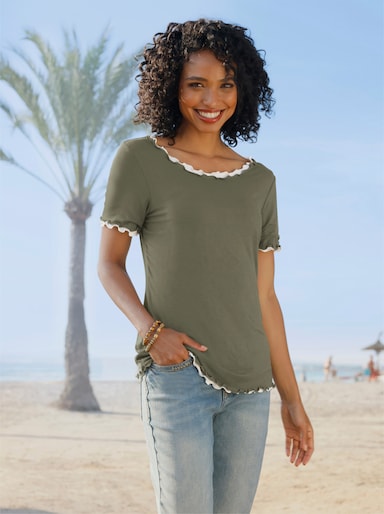 heine Shirt - khaki-ecru