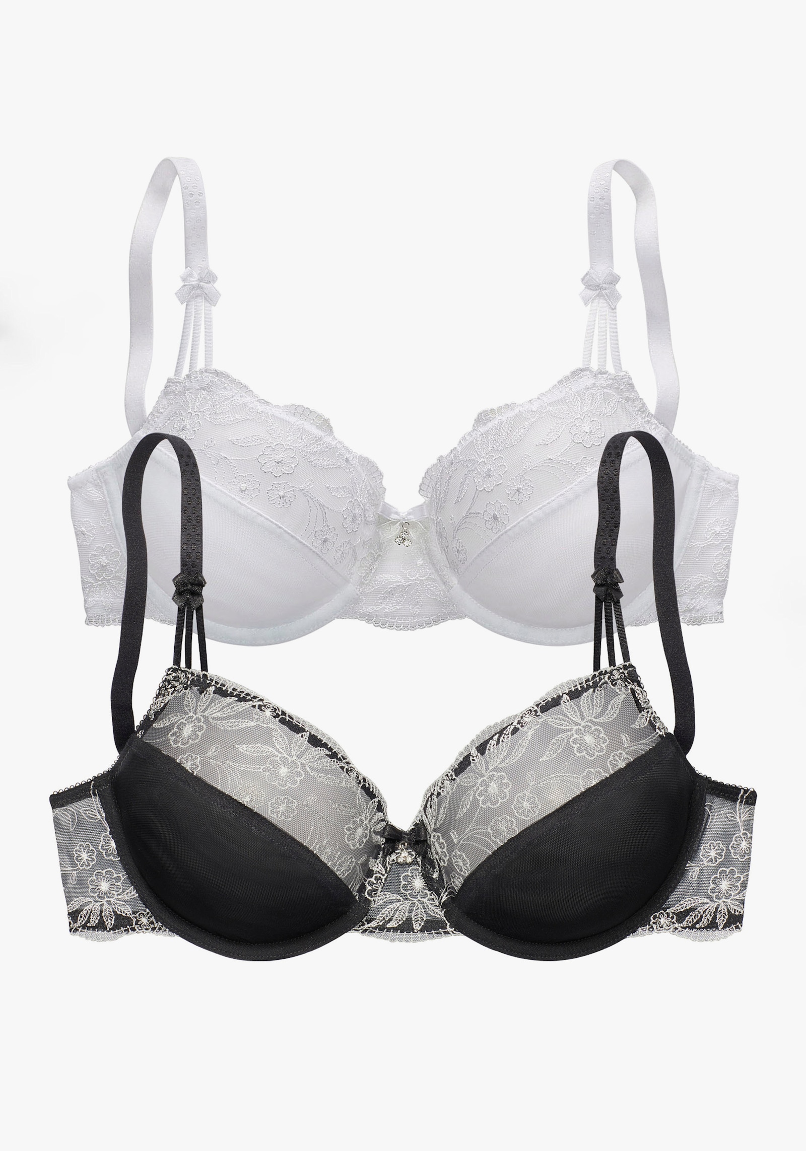 Nuance Soutien-gorge à armatures - noir-blanc+blanc