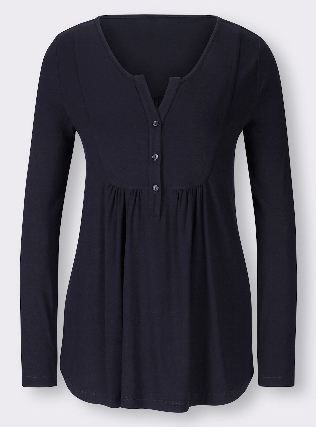 heine Shirt met lange mouwen - marine