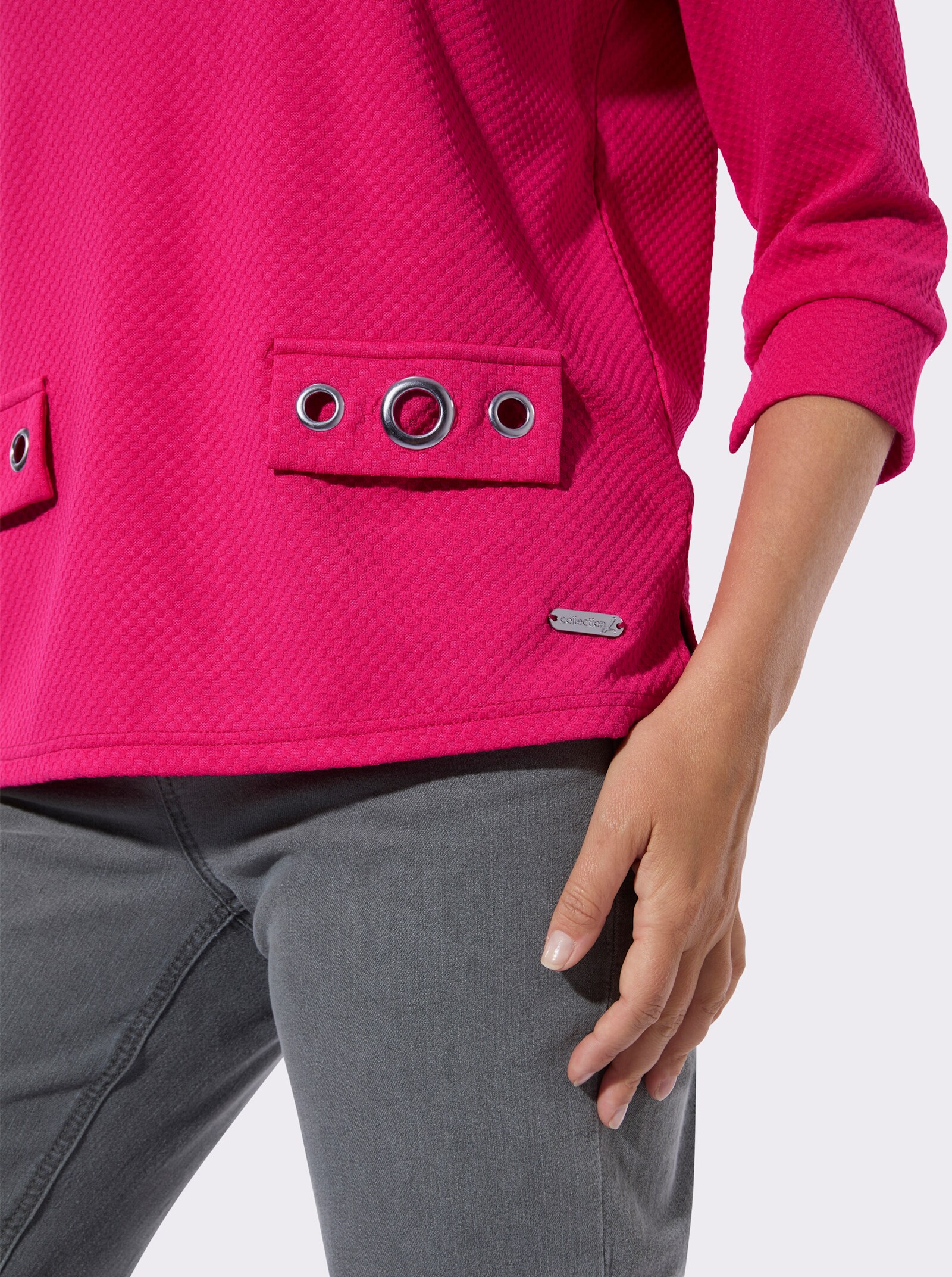 3/4-Arm-Shirt in pflegeleichter Qualität - pink