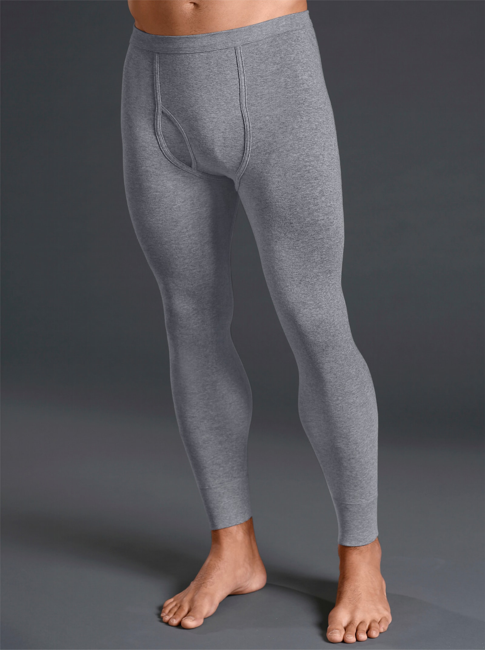 KINGsCLUB Hose lang - grau-meliert