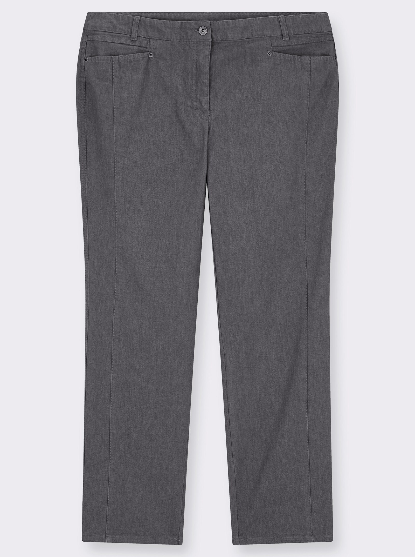 Cosma Gerade Jeans mit Bauch-weg-Effekt - grau