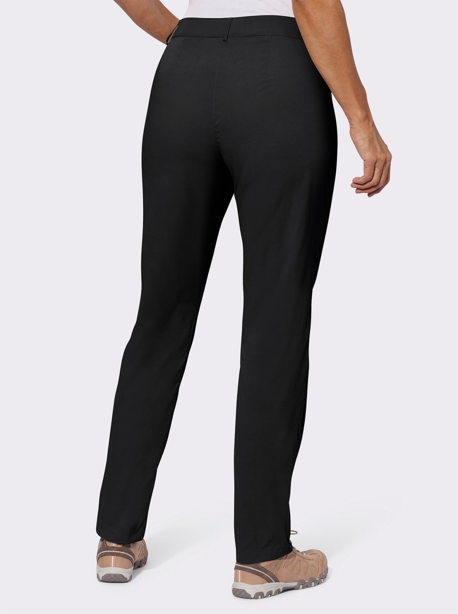 Funktionshose mit seitlichem Dehnbund - schwarz