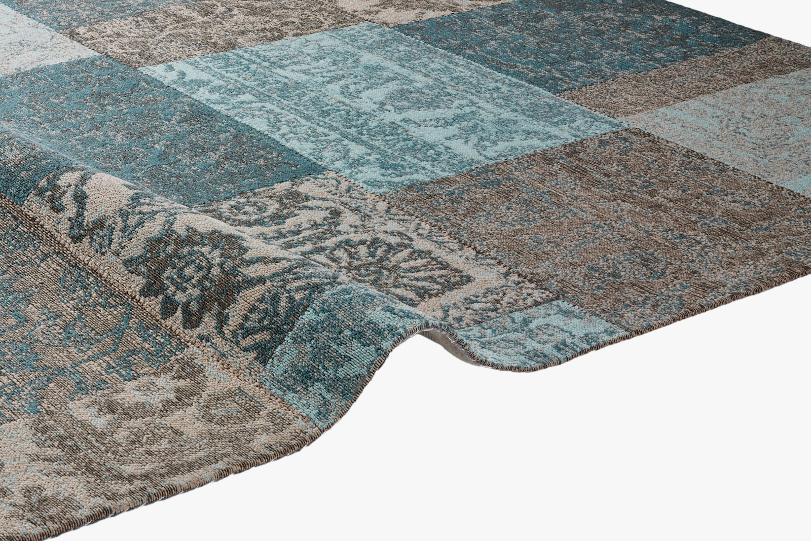 heine home Teppich - türkis-grau