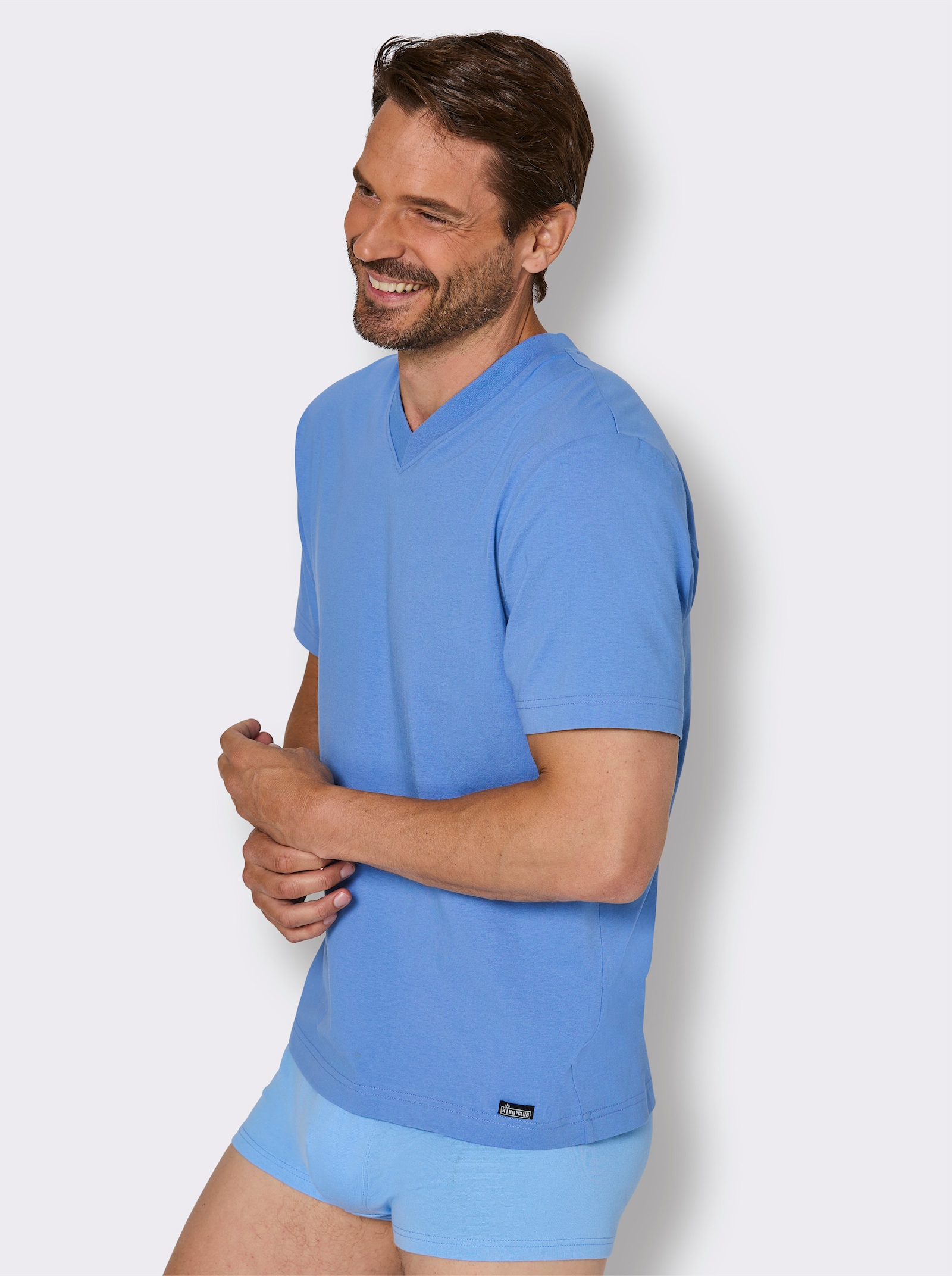 KINGsCLUB Shirt - marine + mittelblau + bordeaux