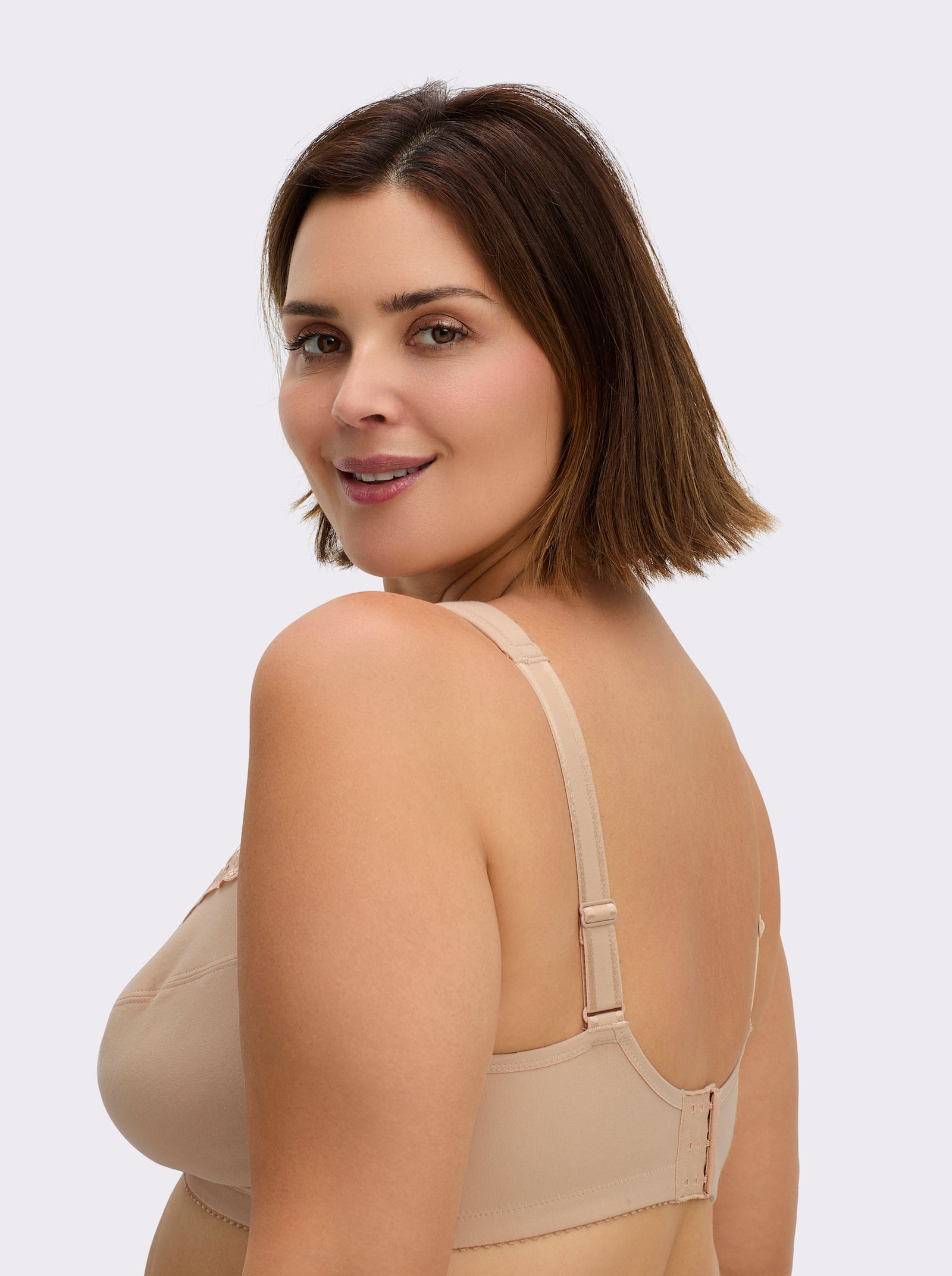 Miss Mary Entlastungs-BH ohne Bügel mit Spitzenstickerei - elfenbein