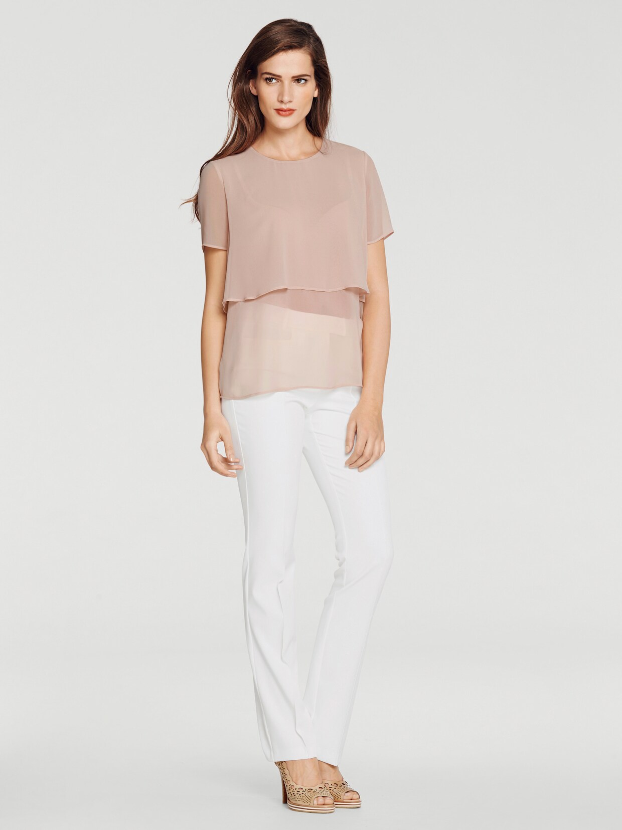 heine Chiffonbluse - rosa
