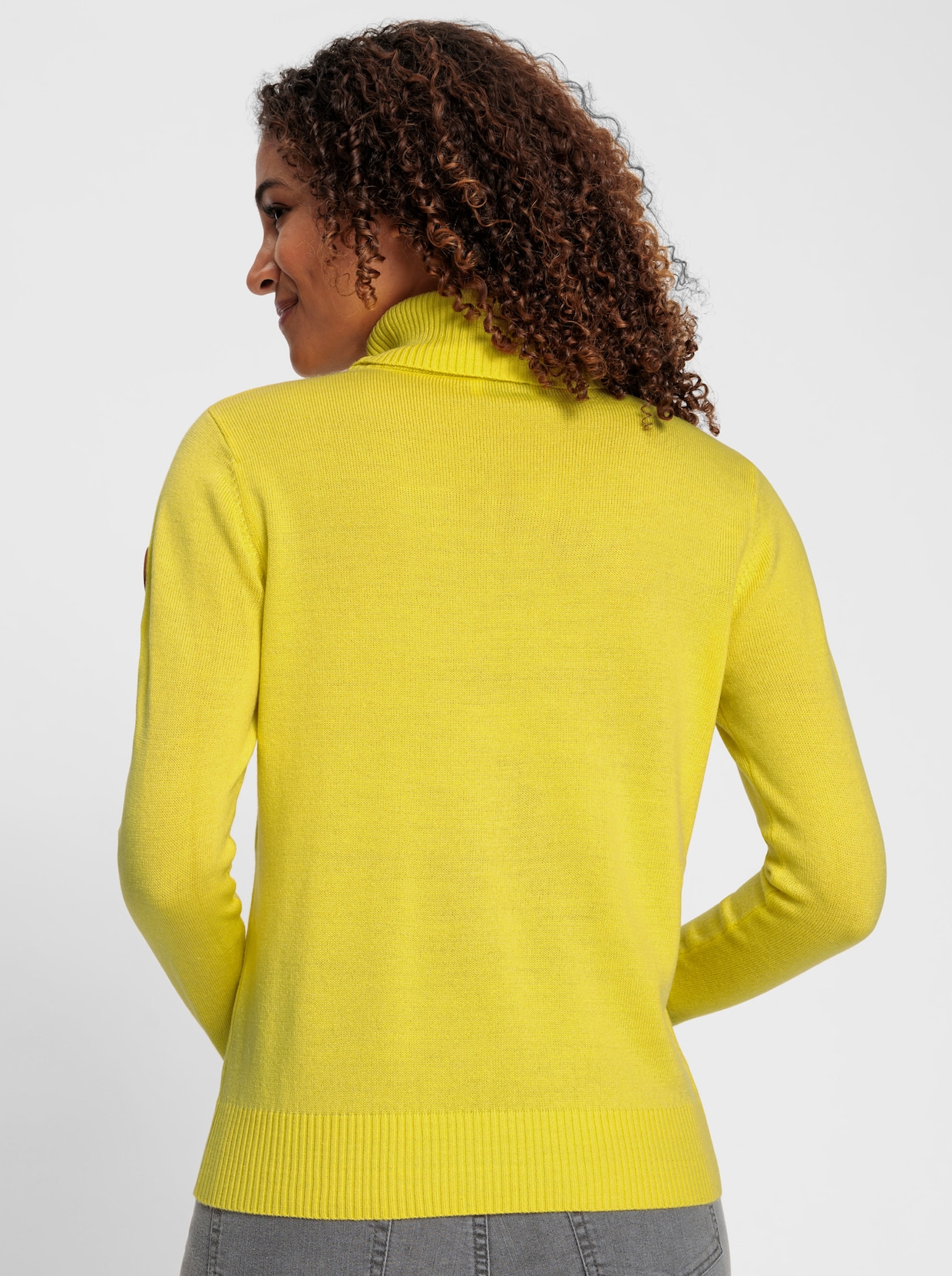 Rollkragenpullover - limone