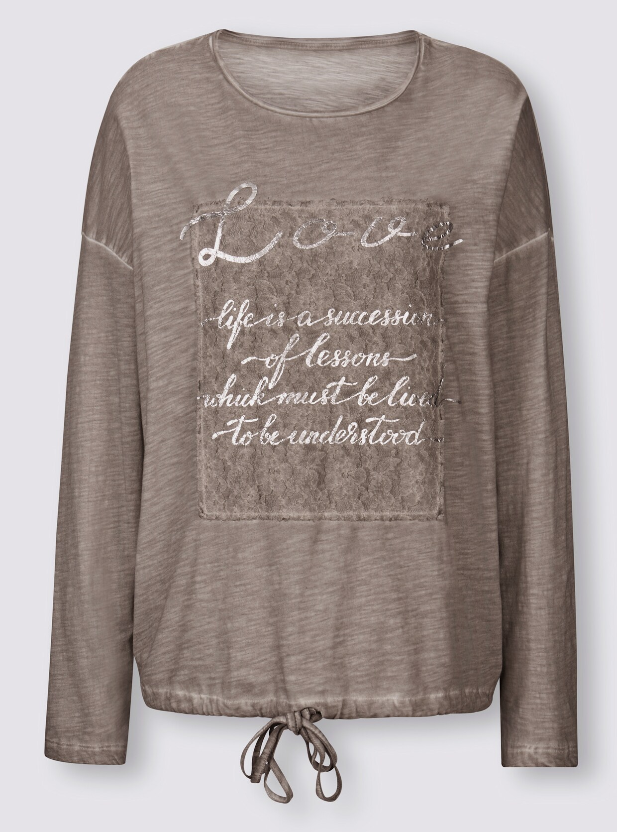 heine Shirt - hellgrau-meliert