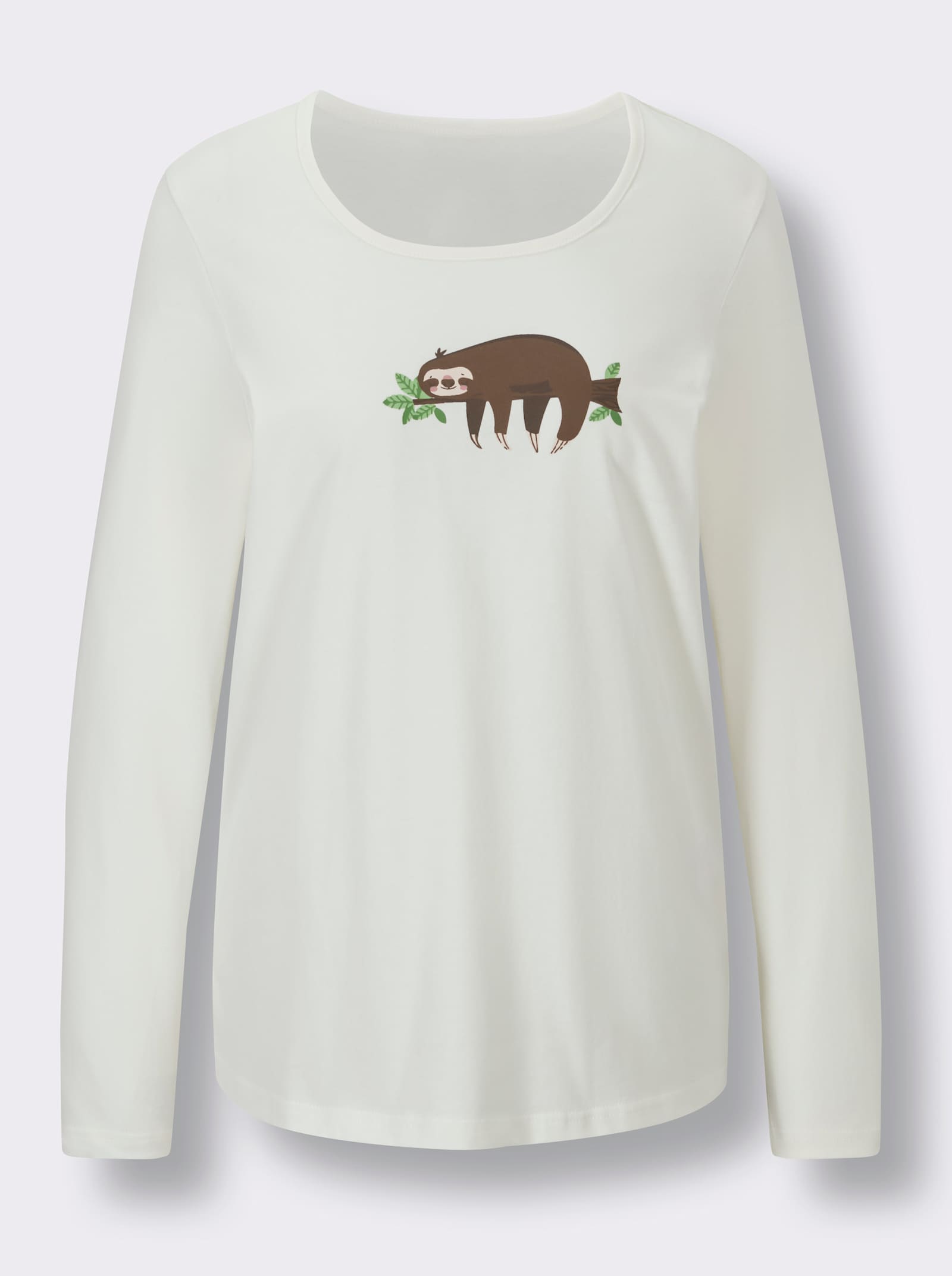 wäschepur Pyjamas - écru-vert pomme imprimé + réséda-écru imprimé