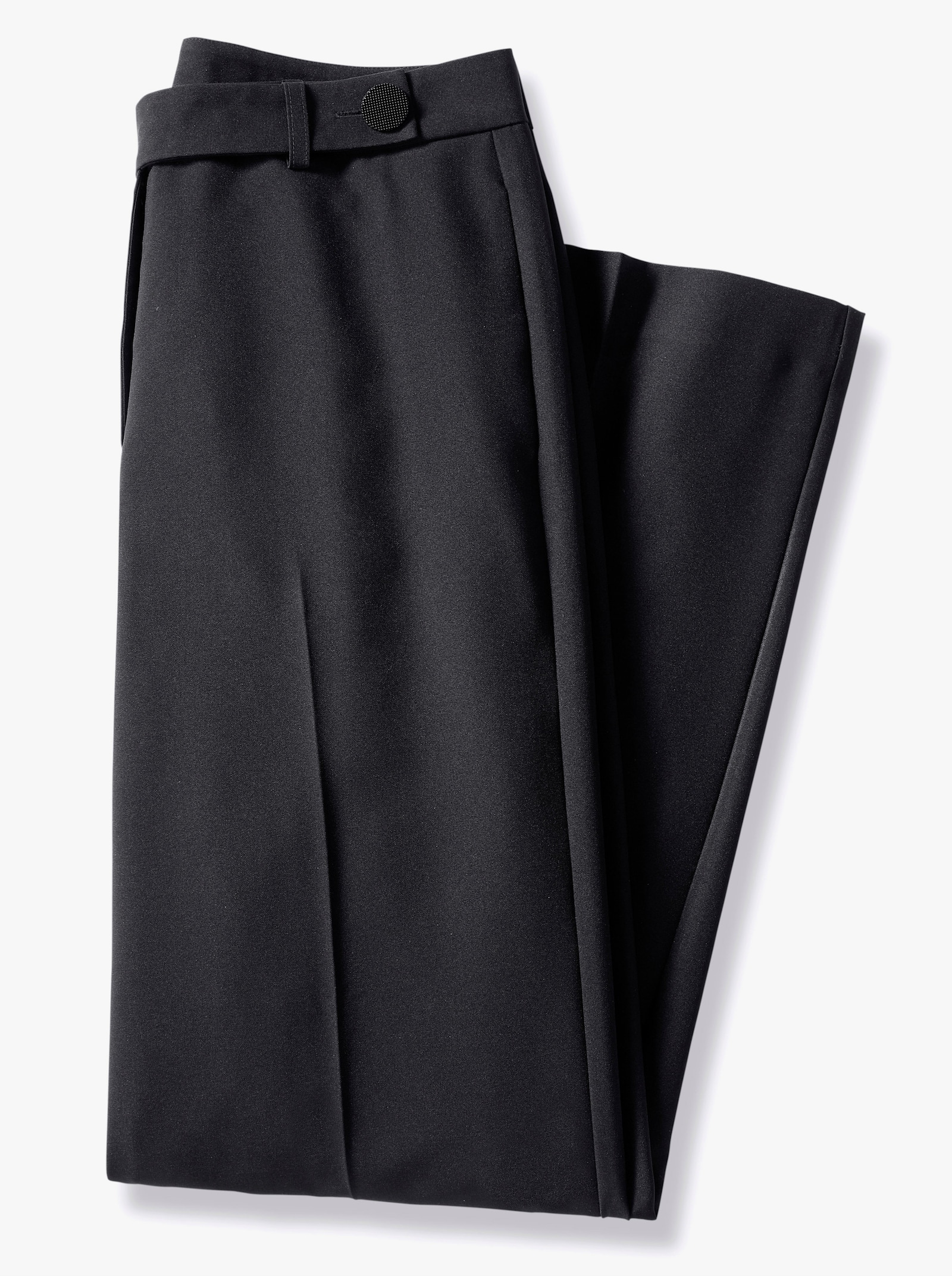 Hose mit Bügelfalten, pflegeleicht - schwarz