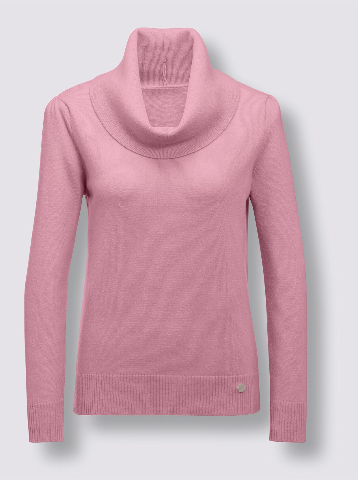 CREATION L PREMIUM Merino-Kaschmir-Pullover - hortensie