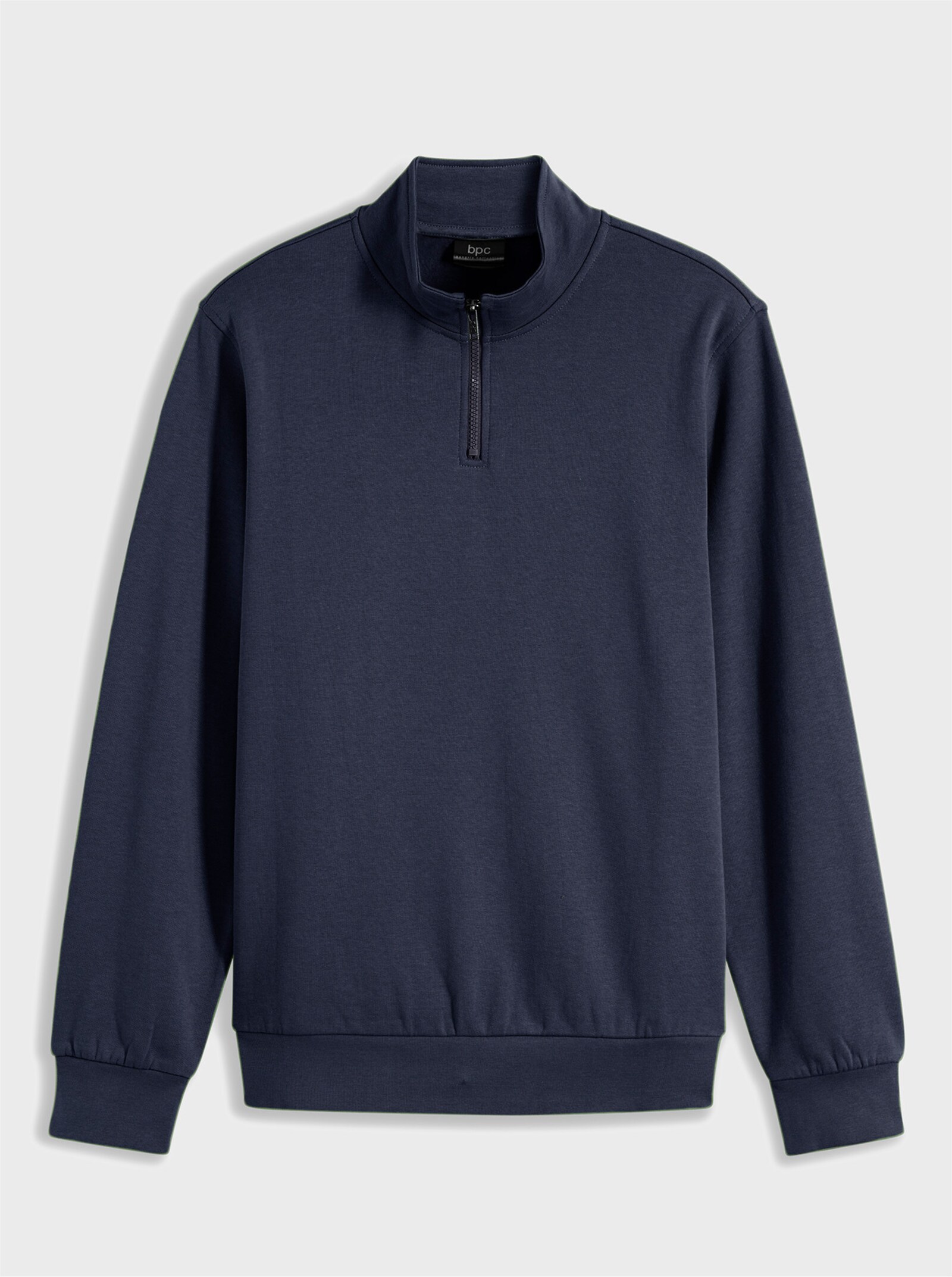 Catamaran Langarmshirt mit Stehkragen - marine