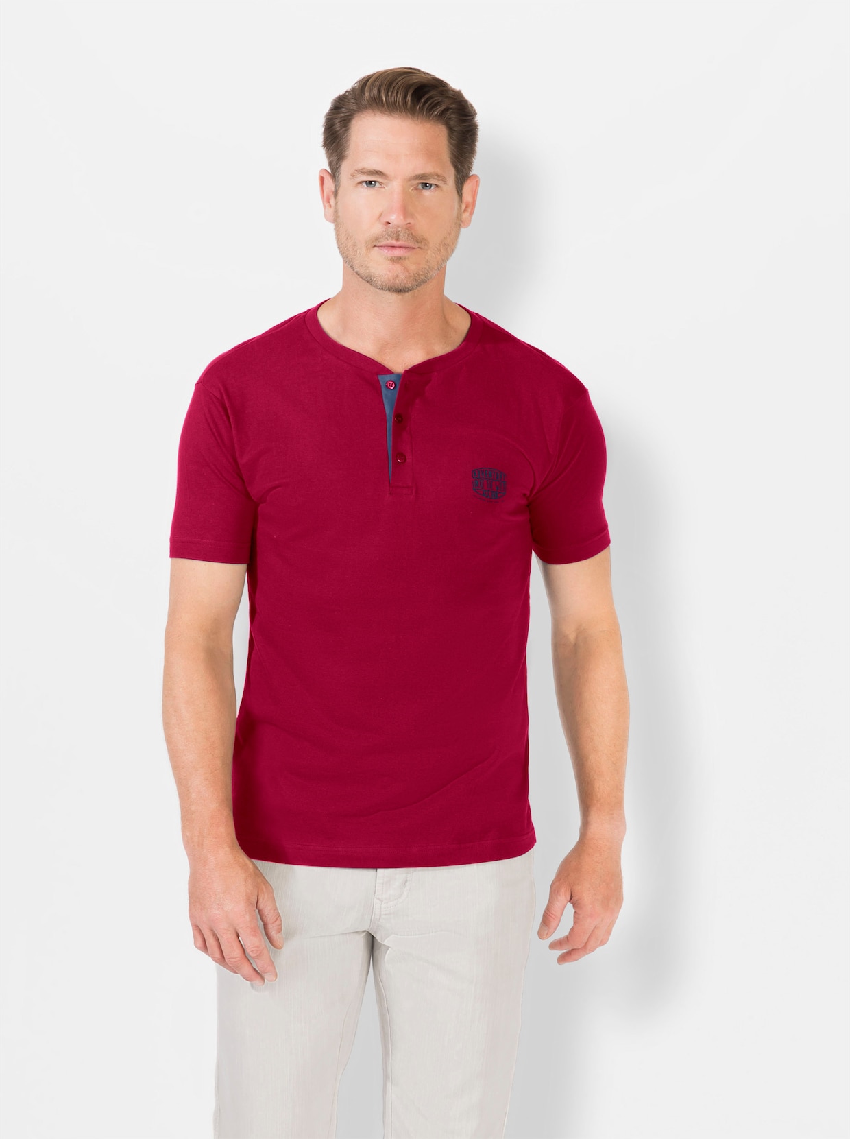 Catamaran Shirt met korte mouwen - kers