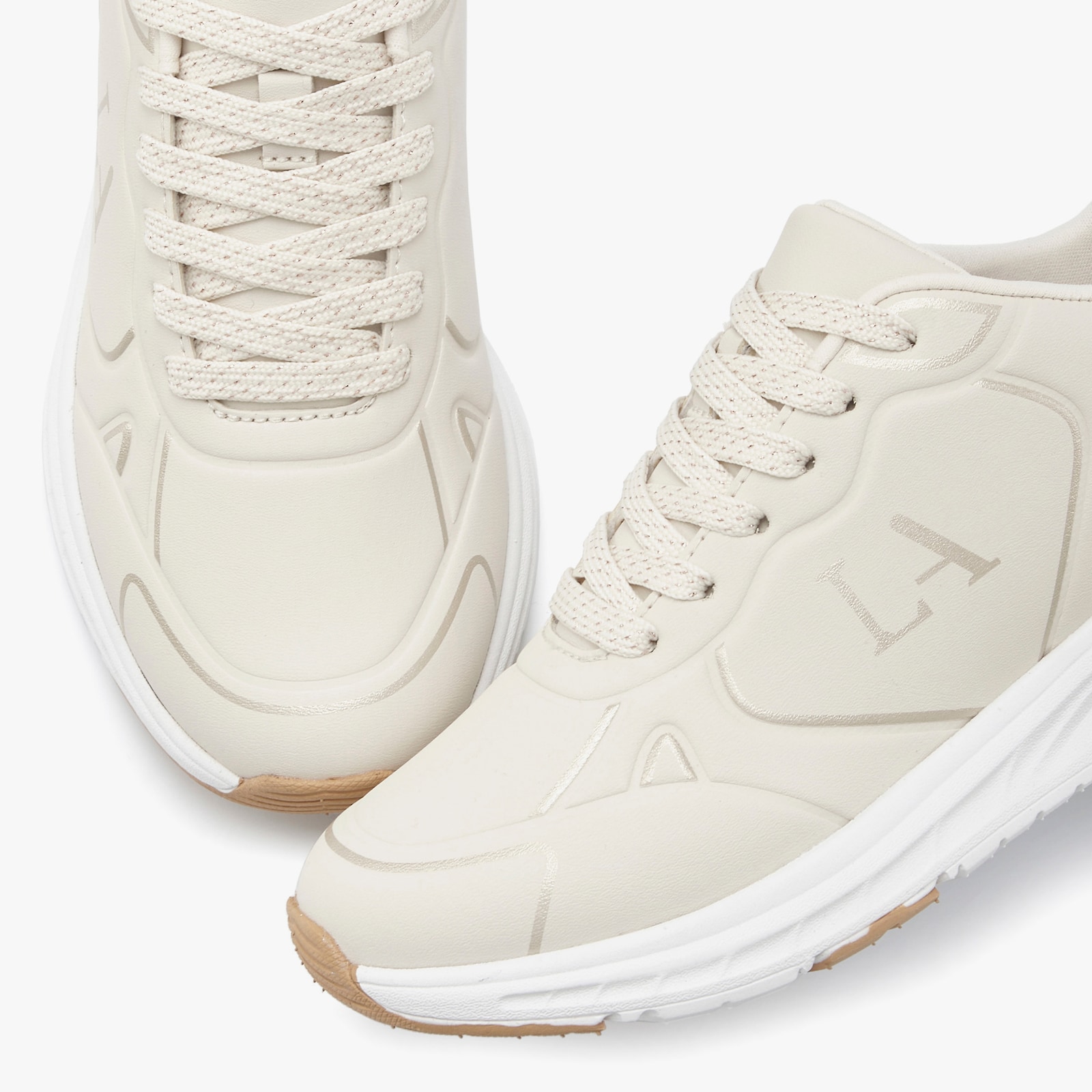 LASCANA Sneaker - beige/goldfarben