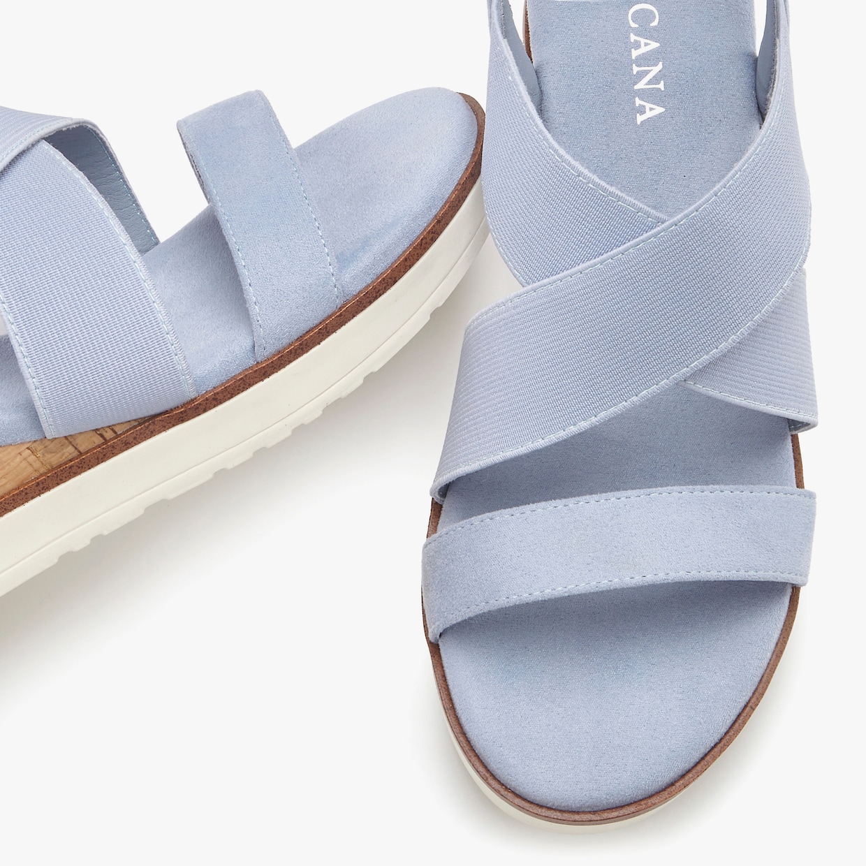 LASCANA Sandales - bleu clair