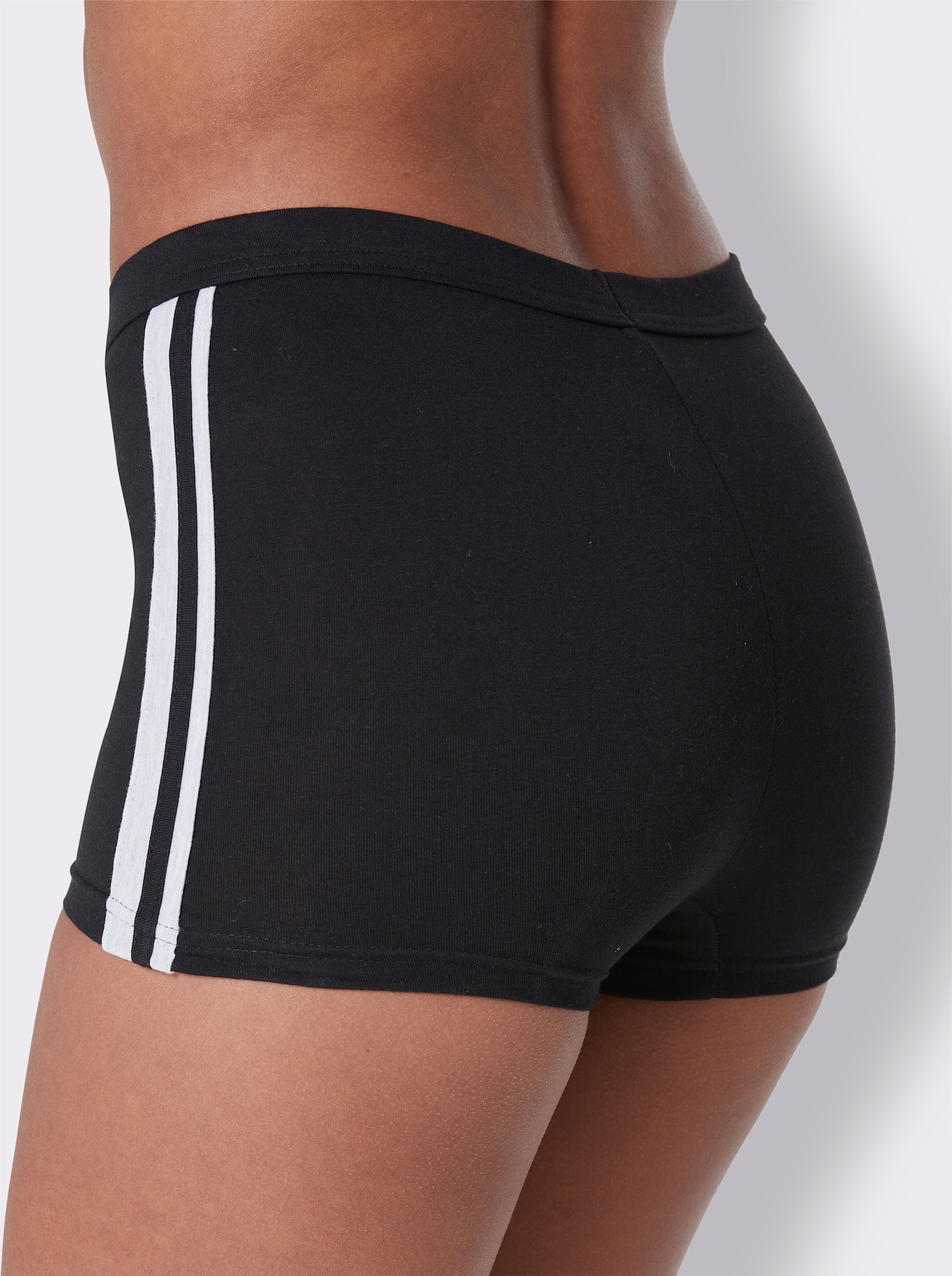 wäschepur Longpanty im Vorteilspack - schwarz