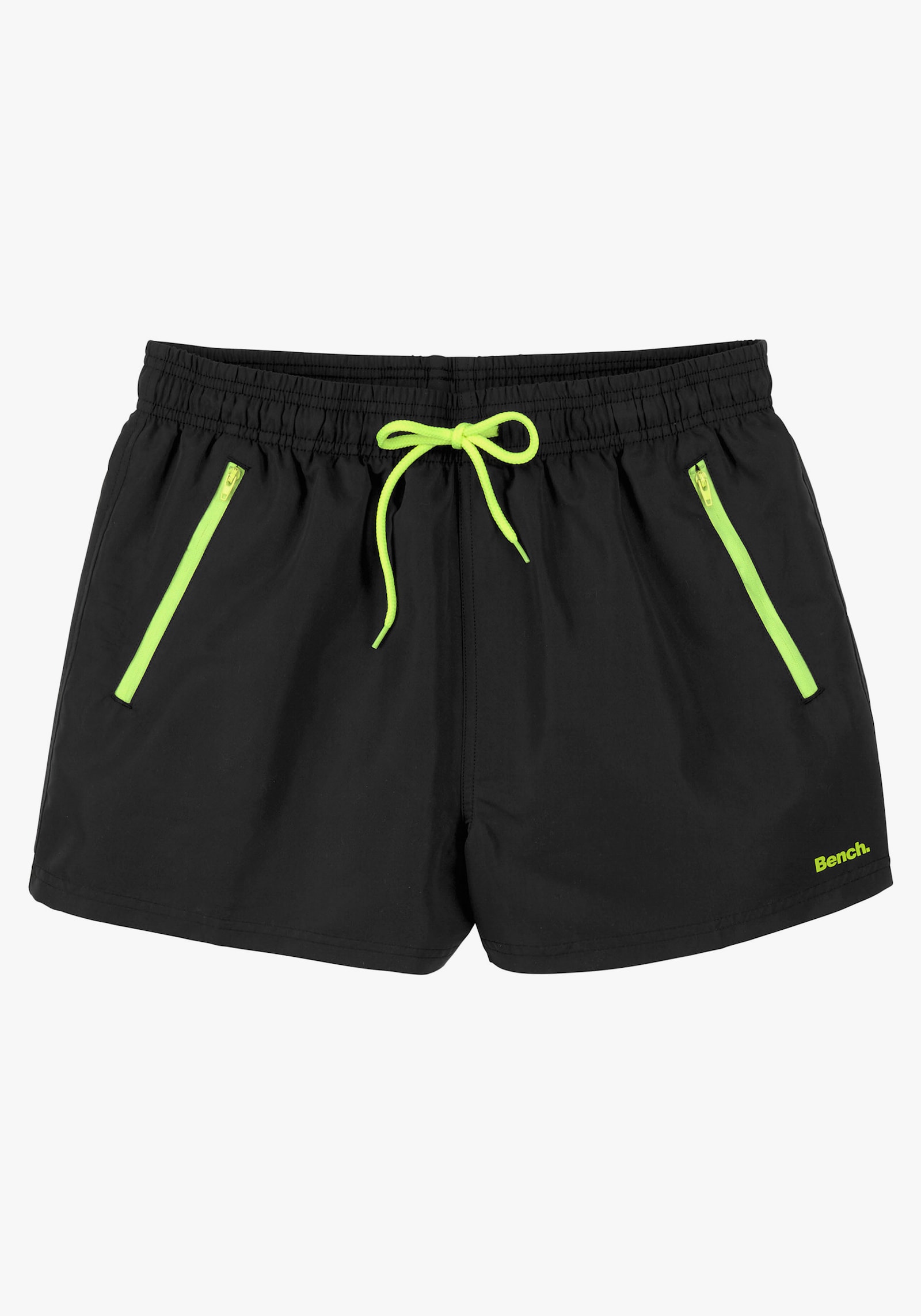 Bench. Badeshorts - schwarz-gelb