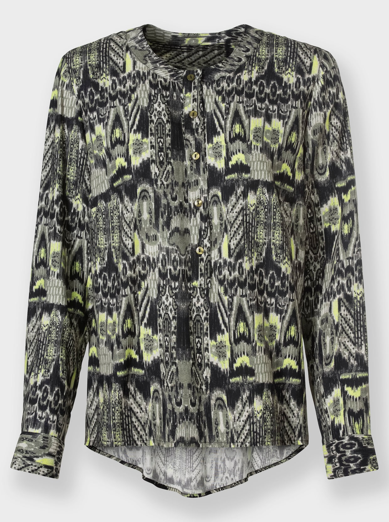 heine Blouse met print - kaki/zwart bedrukt