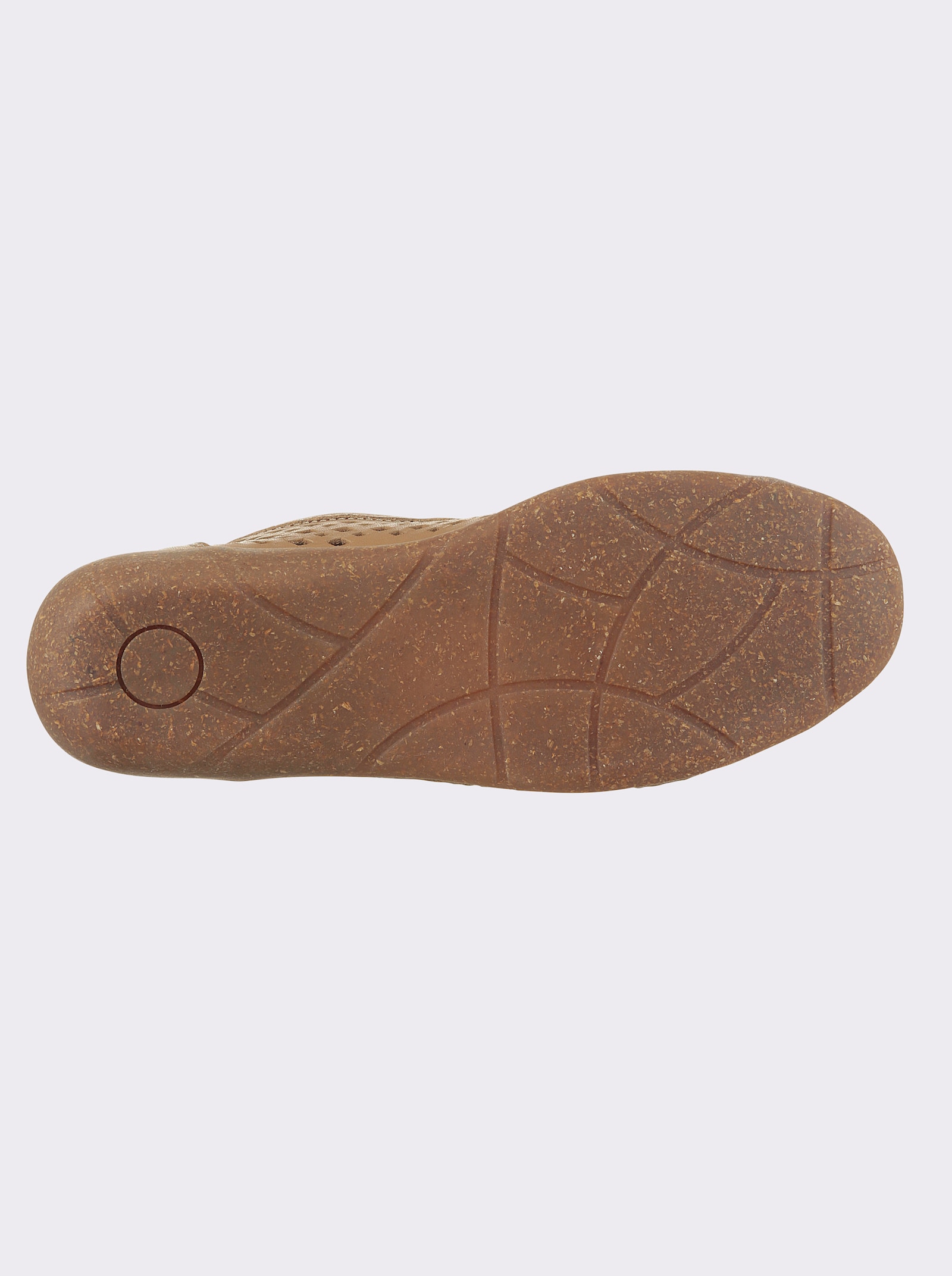 airsoft modern+ Ballerina mit perforiertem Leder - camel