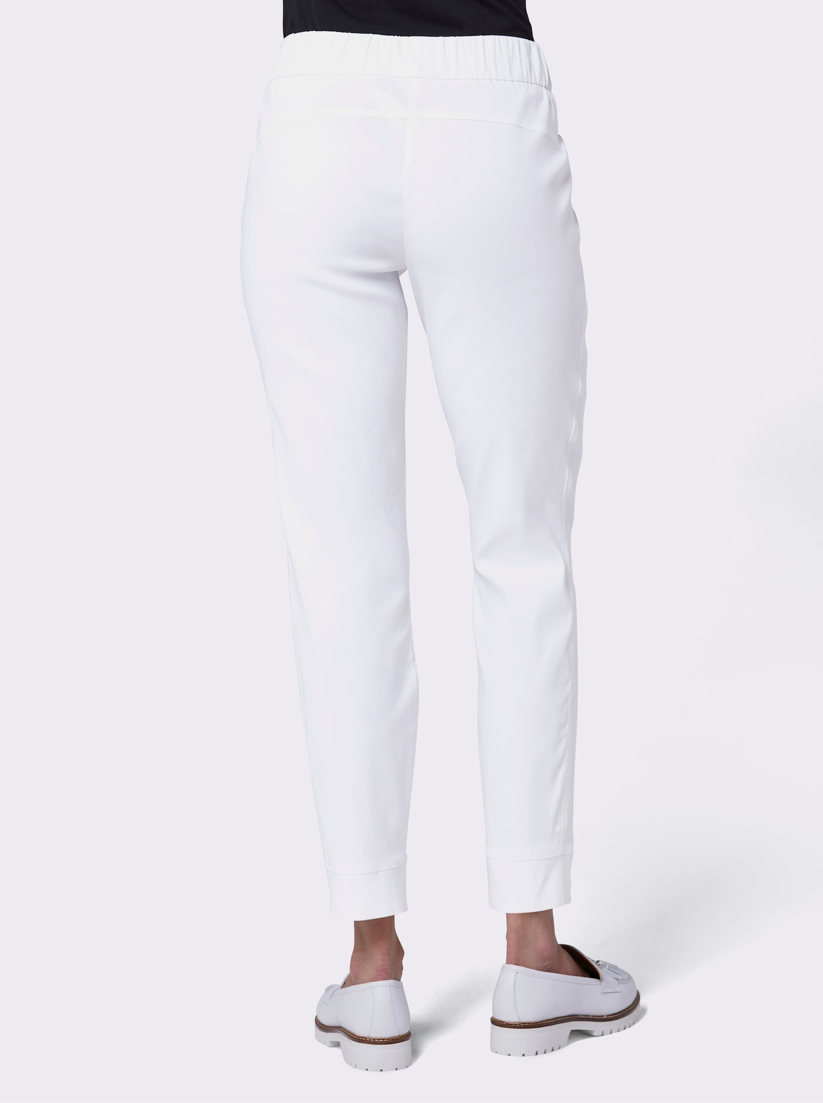 Stehmann Comfort line Hose mit seitlichen Einsätzen - weiß