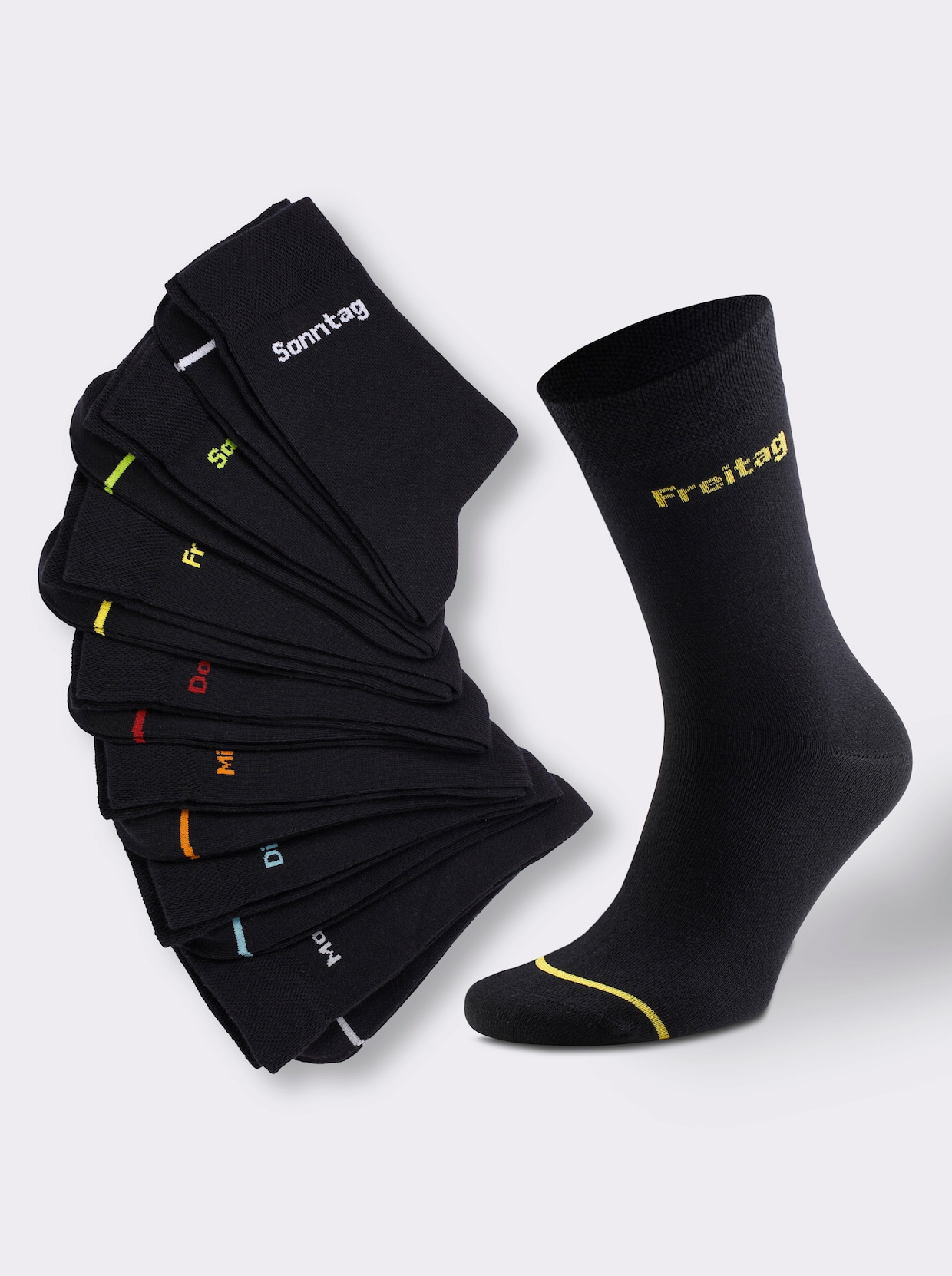 wäschepur Socken - schwarz