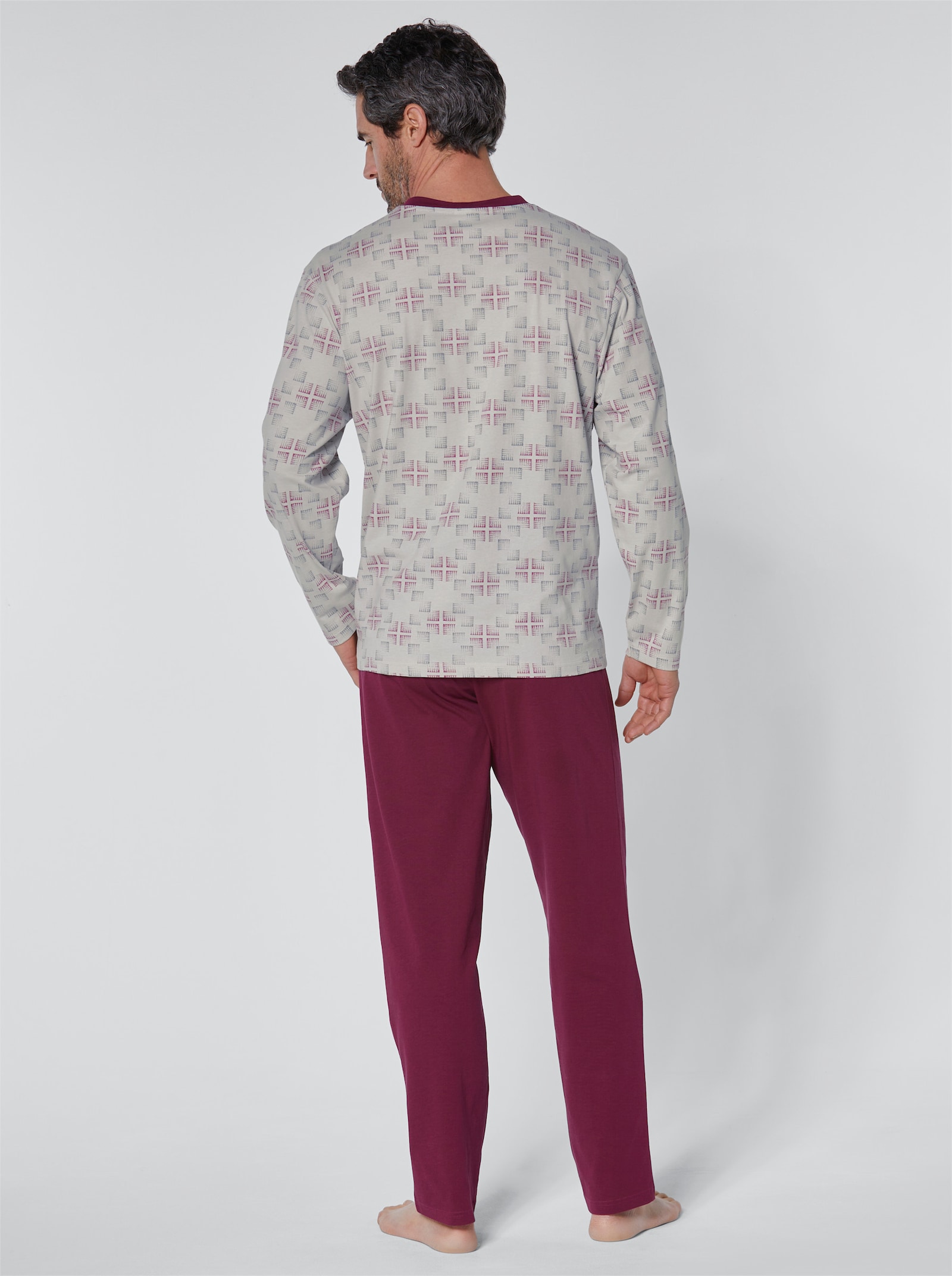 KINGsCLUB Pyjama's - blauw + bordeaux