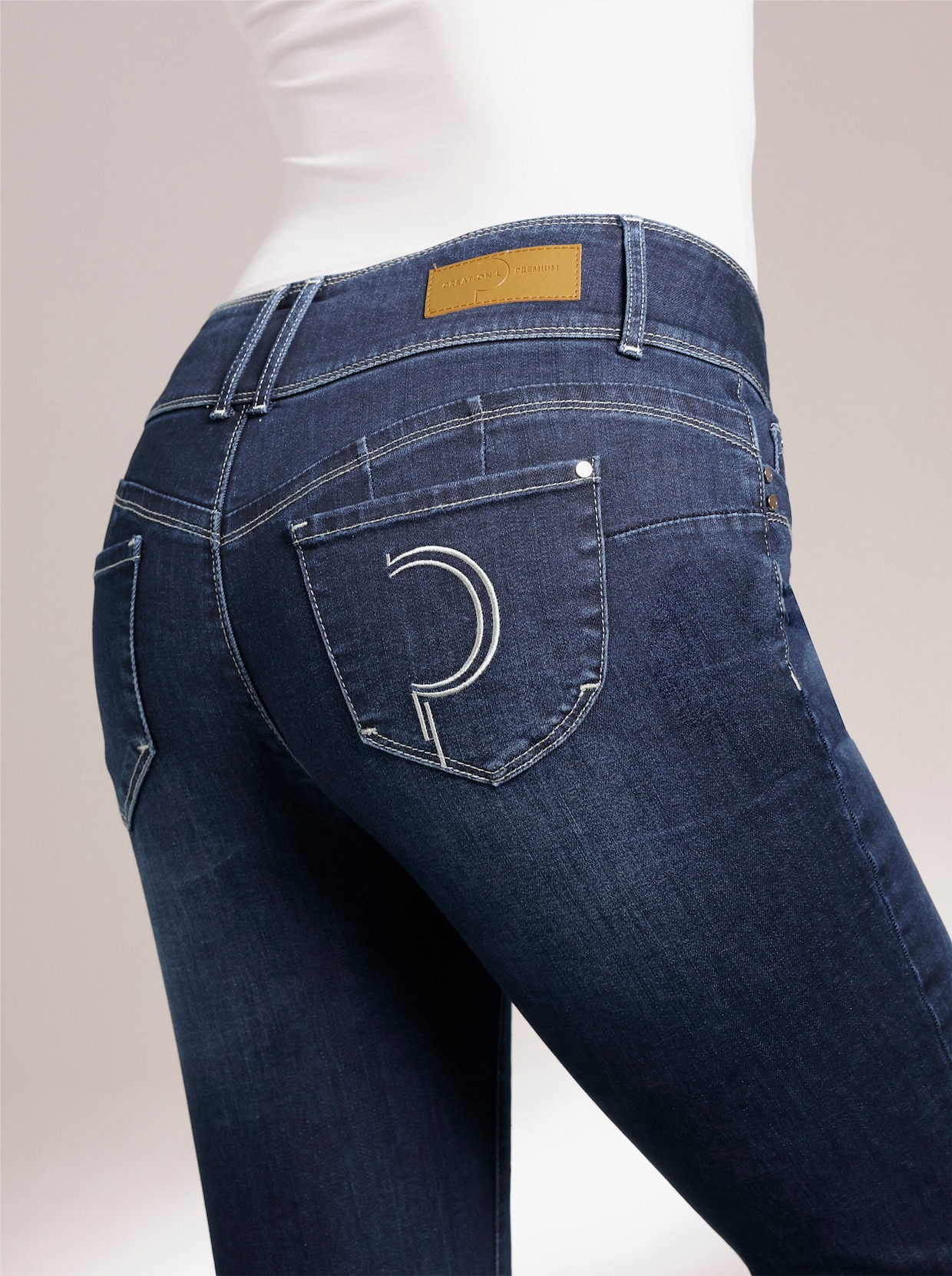 CREATION L PREMIUM 5-Pocket-Jeans - dark blue