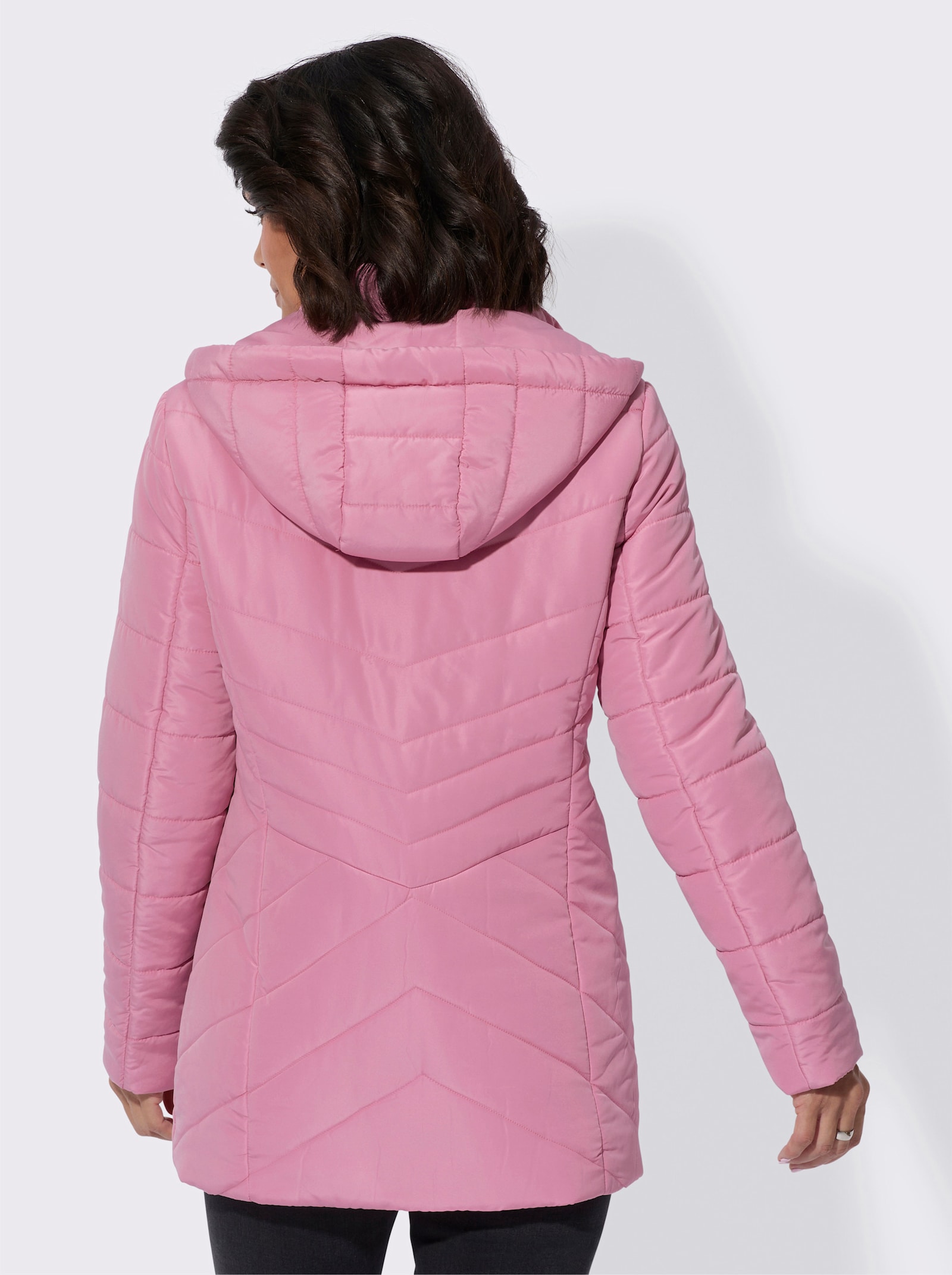 Steppjacke mit Innentasche - altrosa