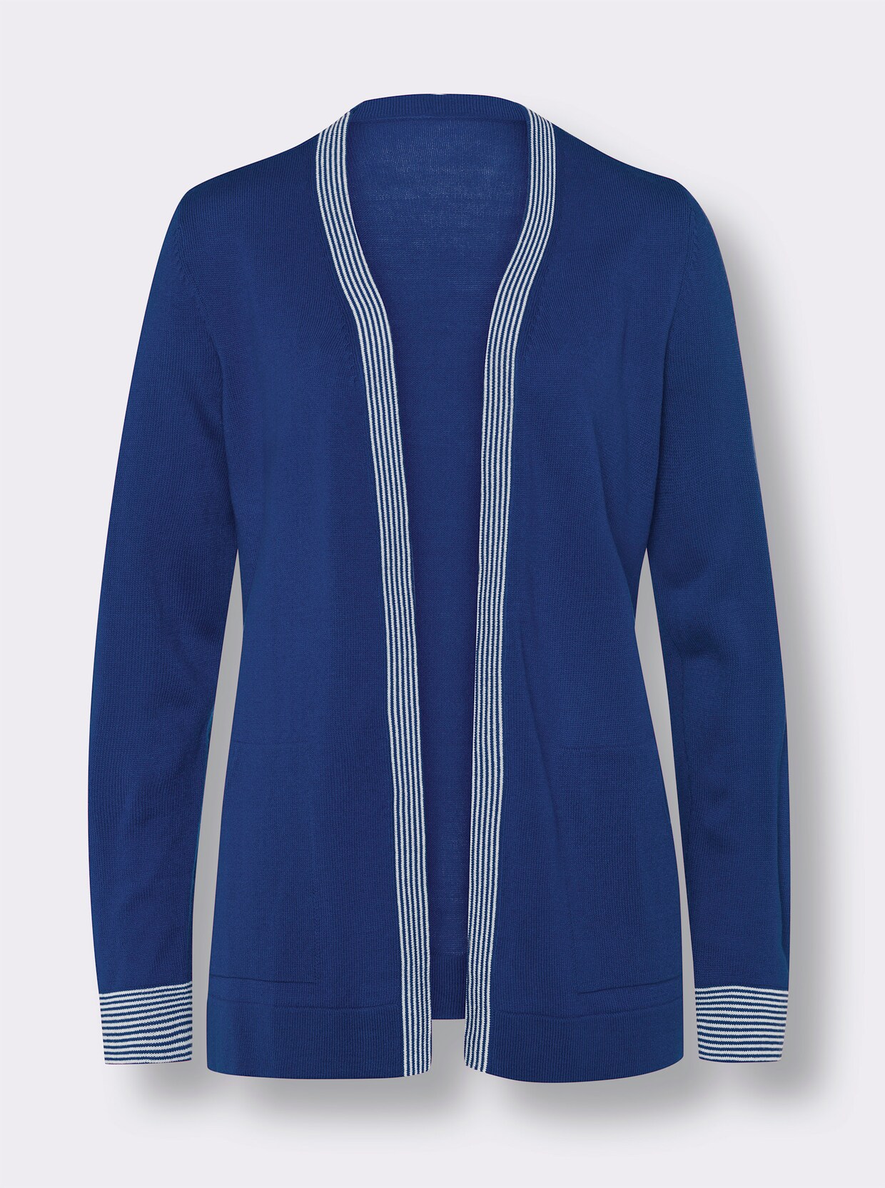 Cardigan - royalblau-weiß