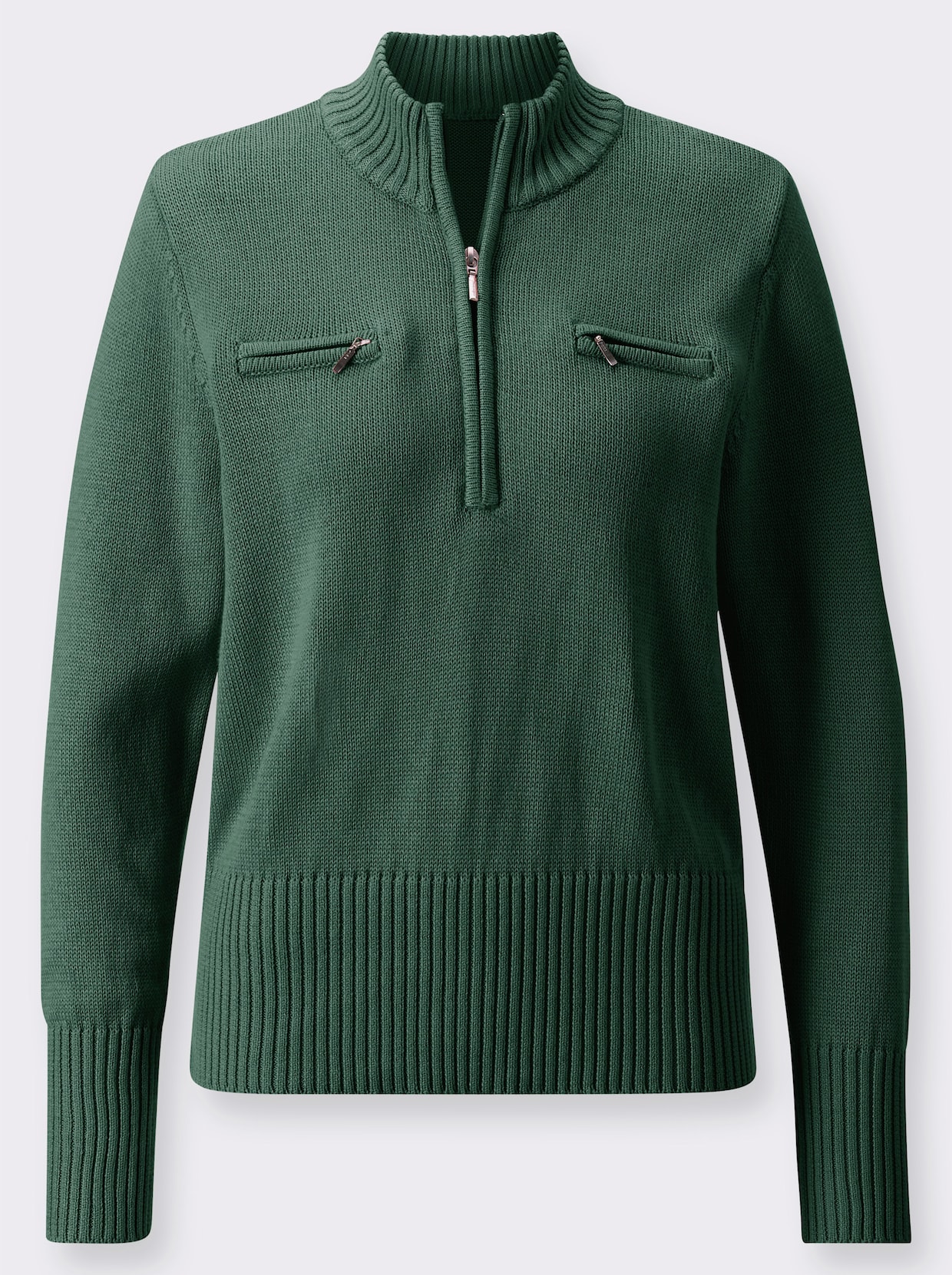 Pullover met lange mouwen - mos