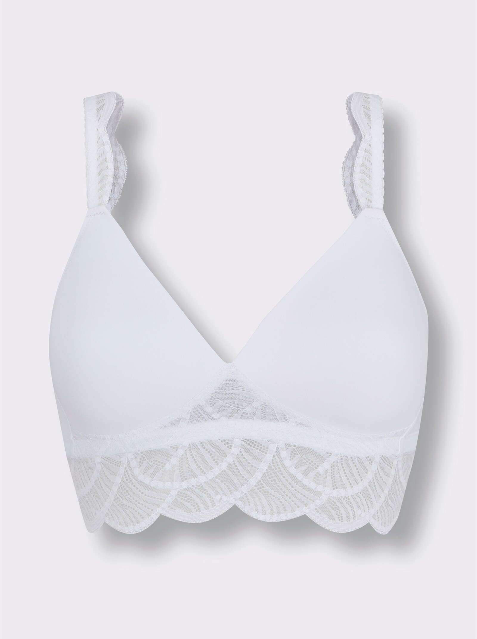 wäschepur Schalen-BH ohne Bügel - weiß