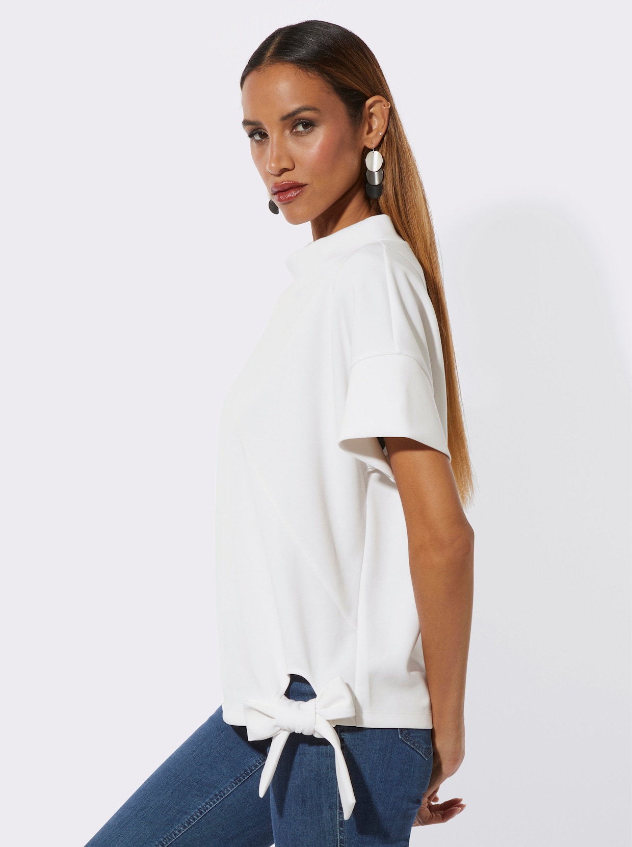 Sweatshirt - ecru