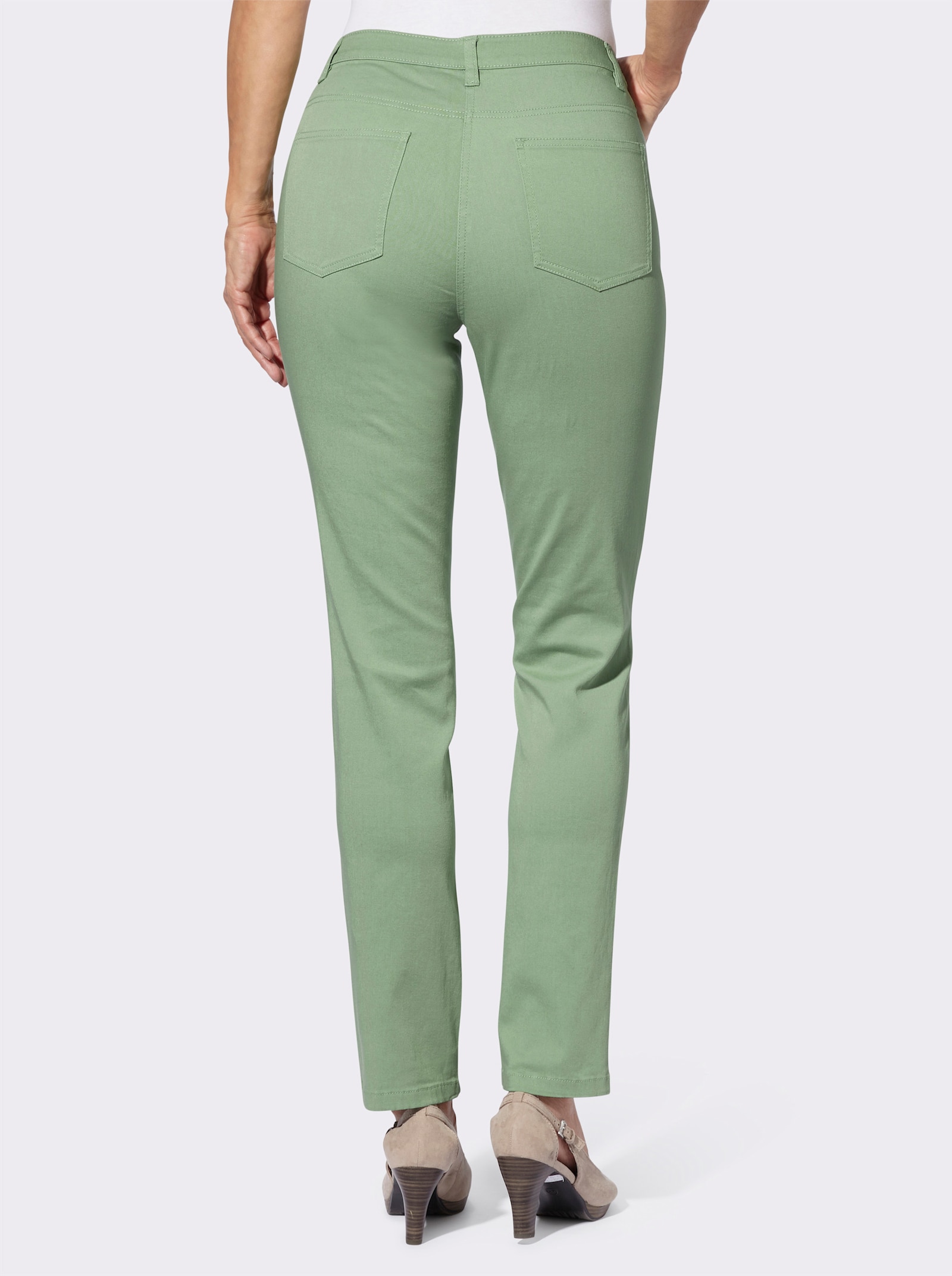 Úzke strečové nohavice - Eukalyptus