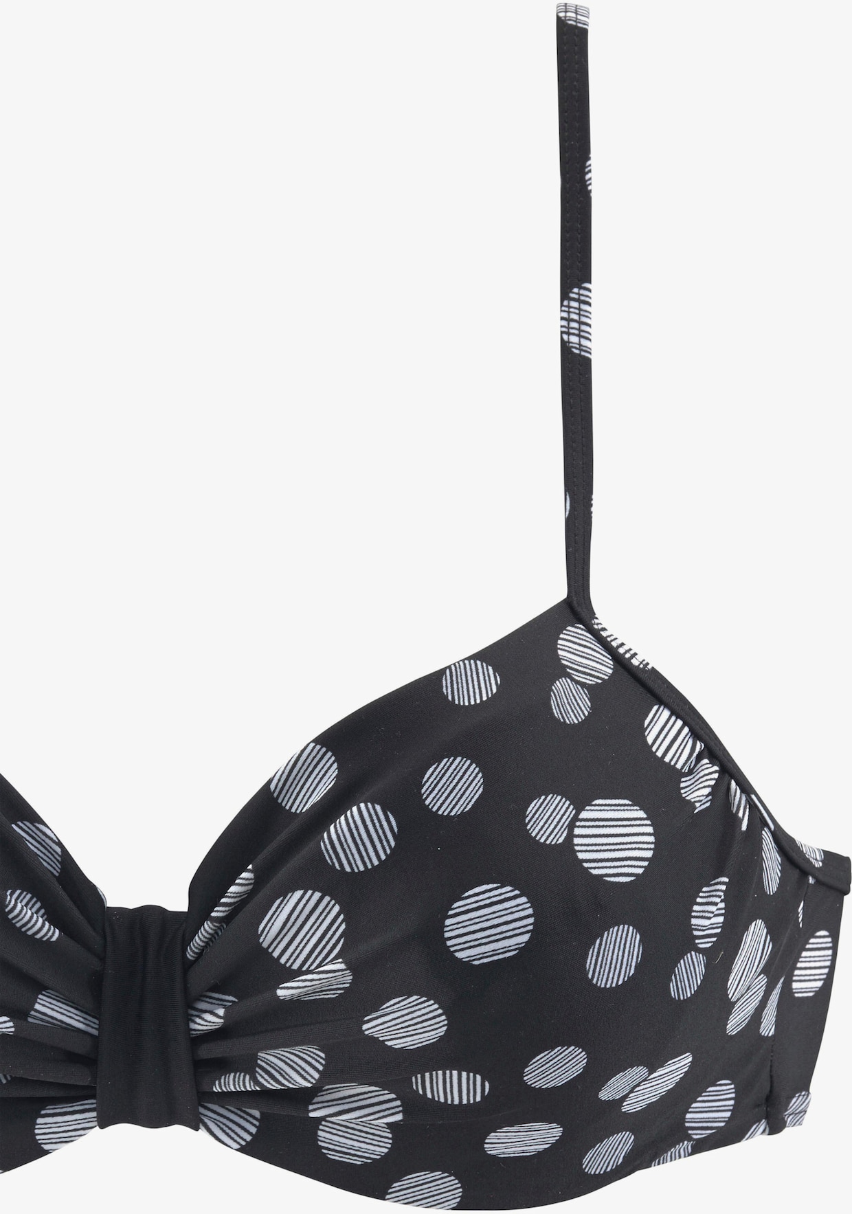 LASCANA Maillot de bain à armatures - noir-blanc