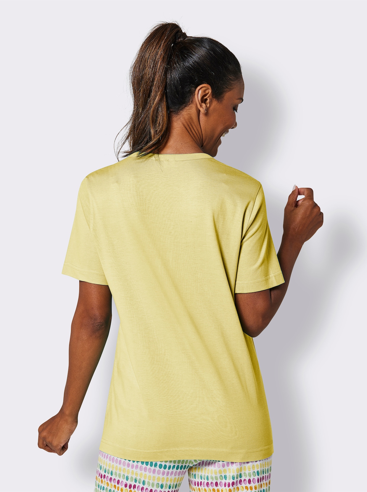 wäschepur Pyjama-T-shirt - citron