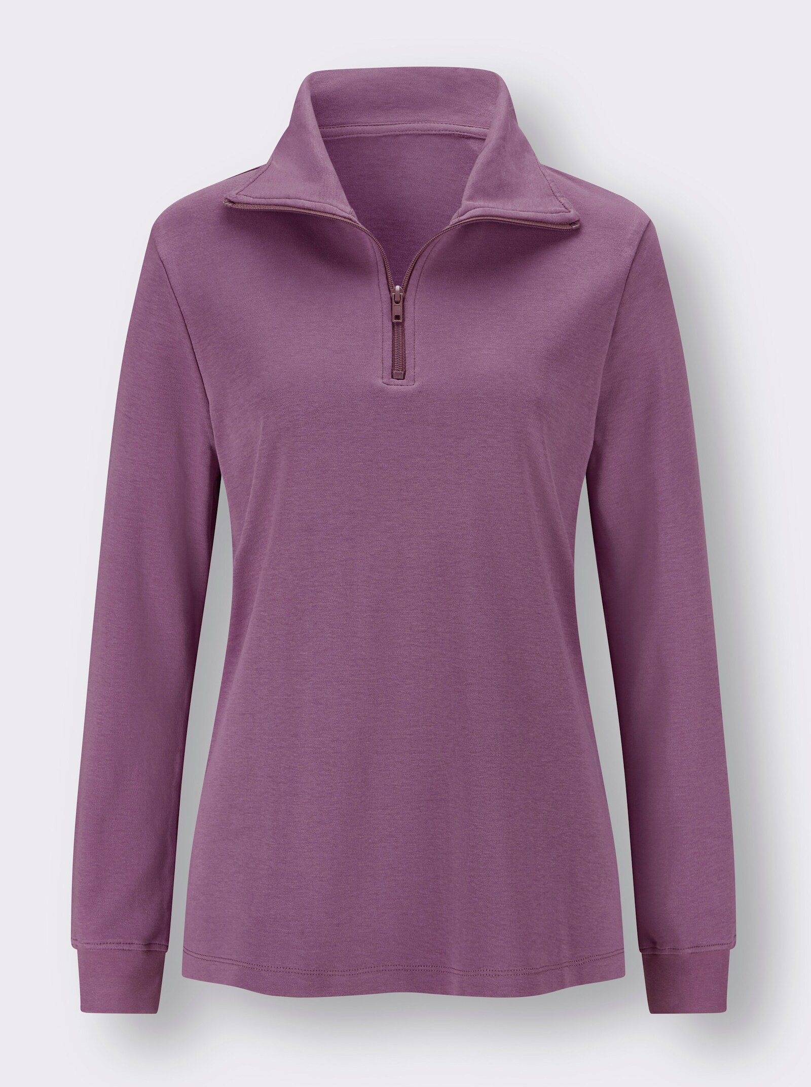 Mikina se zipem - fialová