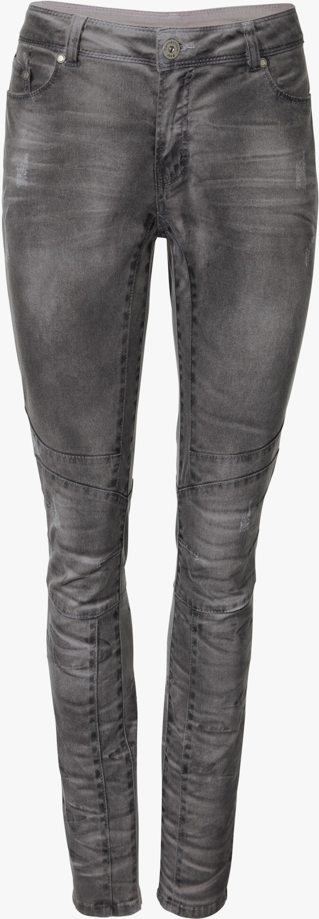 heine Boyfriend-broek oil-dyed-look - grijs