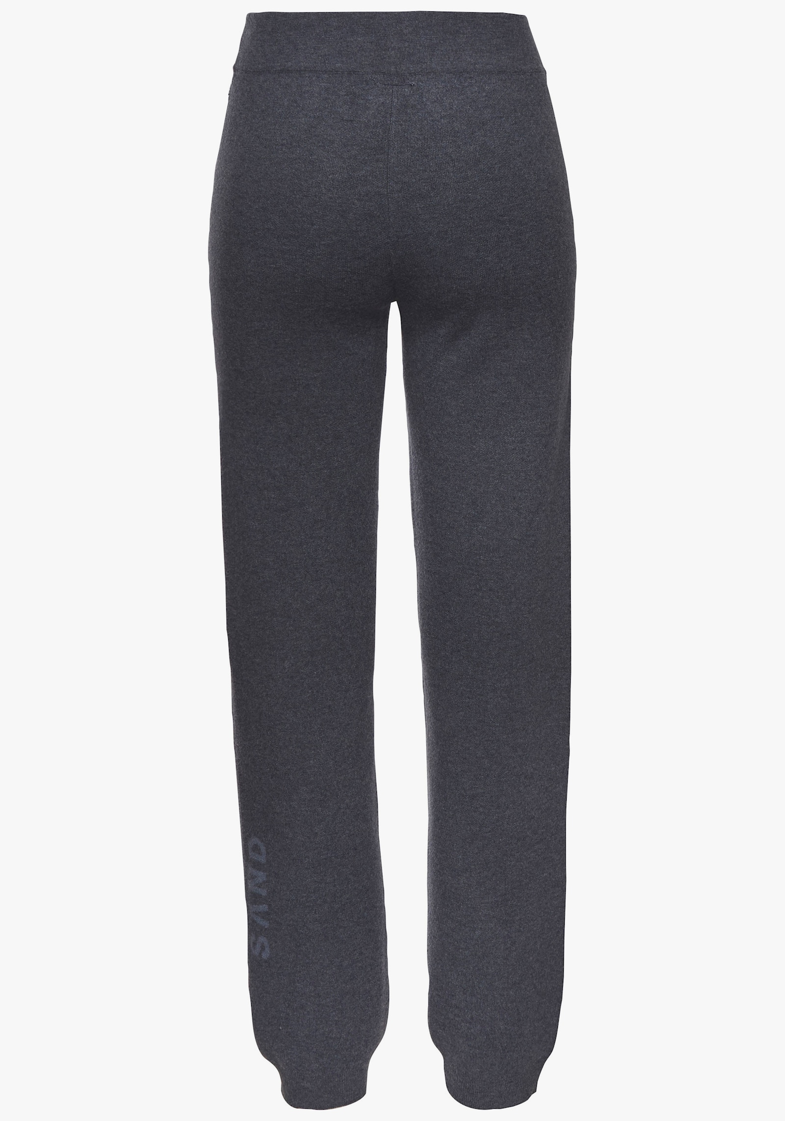 Elbsand Broek van tricot - blauw gemêleerd
