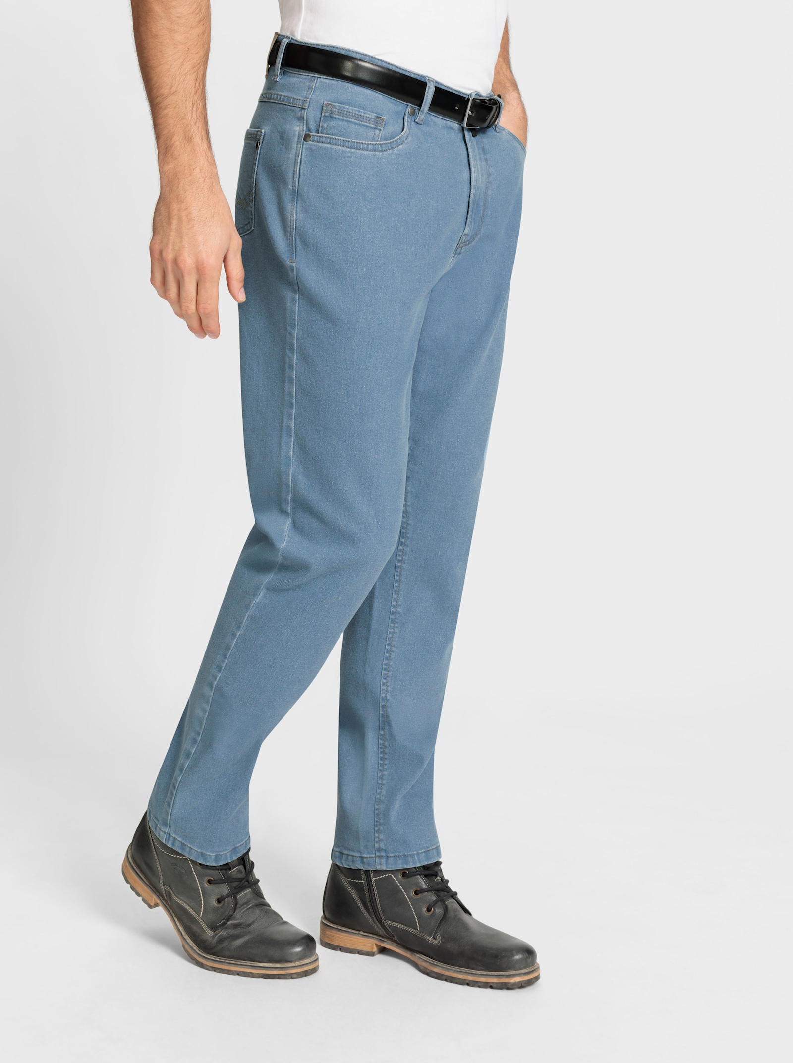 Marco Donati 5-Pocket-Jeans in Baumwoll-Stretch-Qualität - blue-bleached